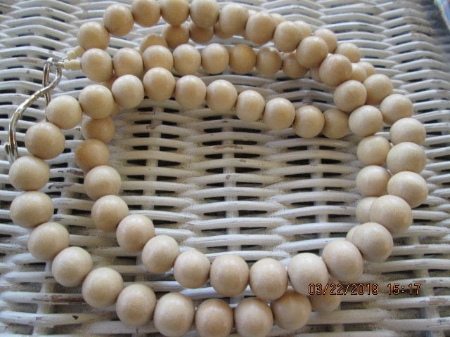 Lanyard, Whitewood 6mm Beaded Lanyard, 793, detail 4
