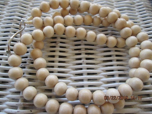 Lanyard, Whitewood 6mm Beaded Lanyard, 793, detail 5