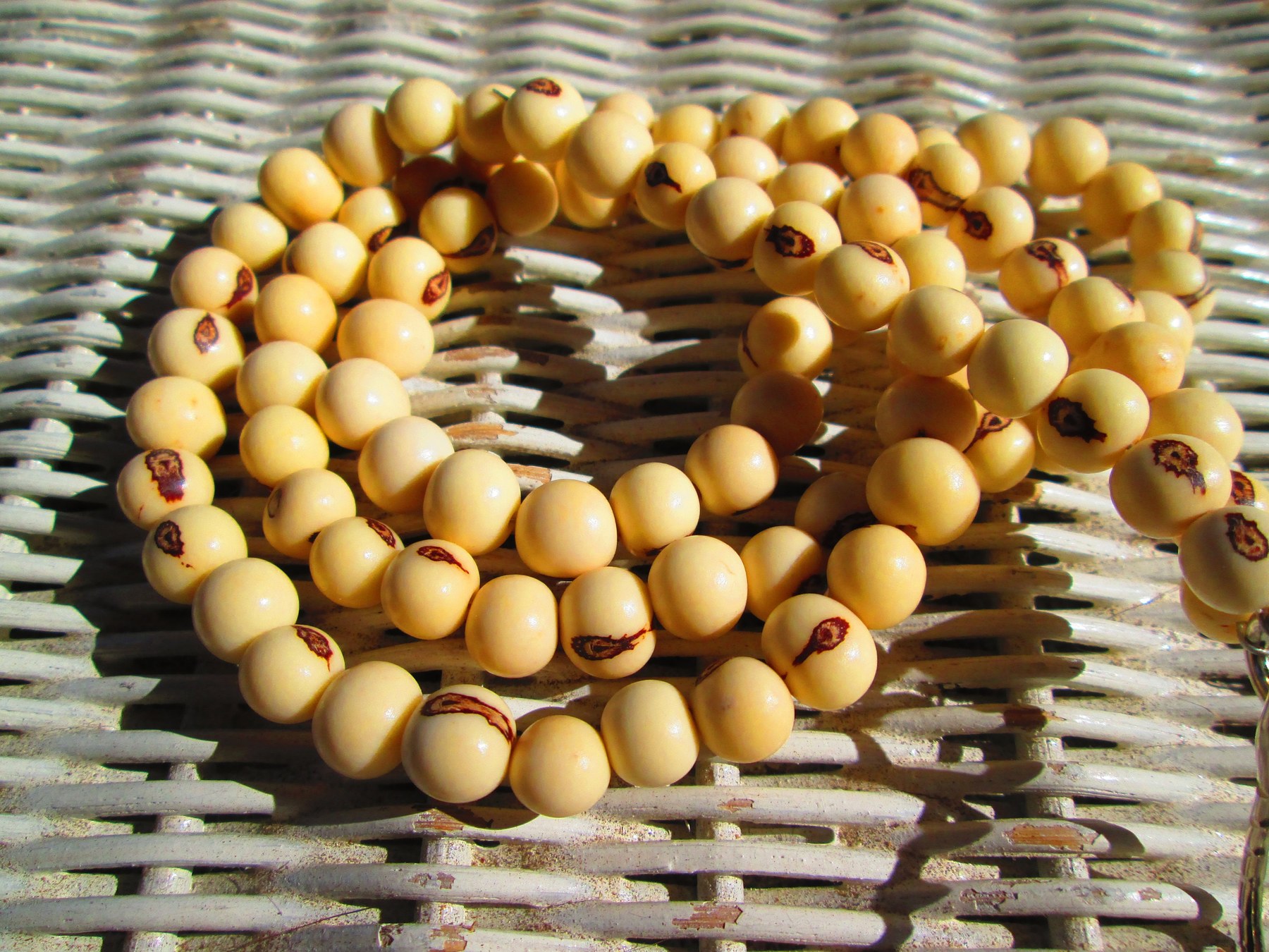 Lanyard, White Acai Beaded Lanyard, 822, detail 3