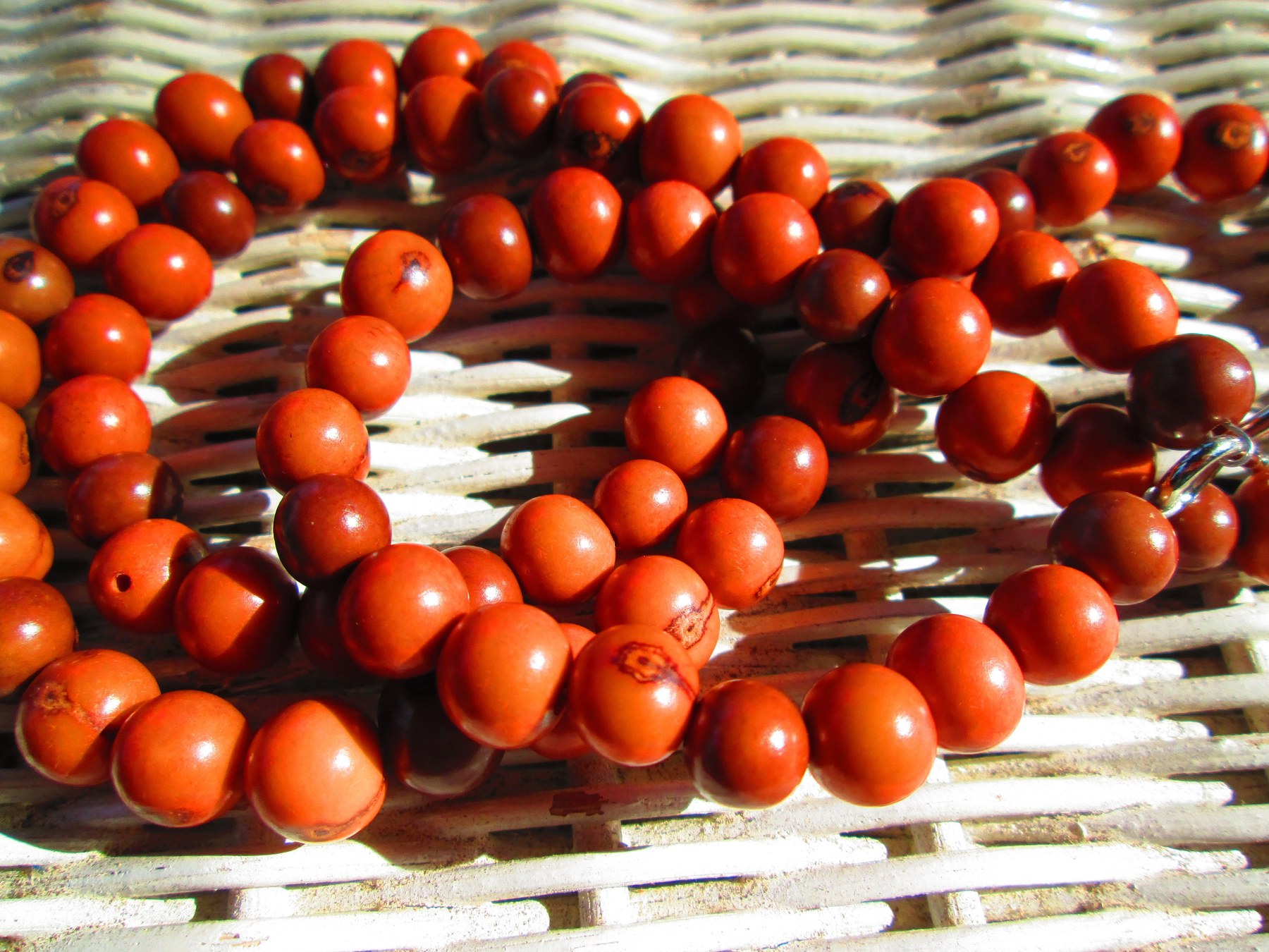 Lanyard, Buttercup Brown Acai Beaded Lanyard, 841, detail 2