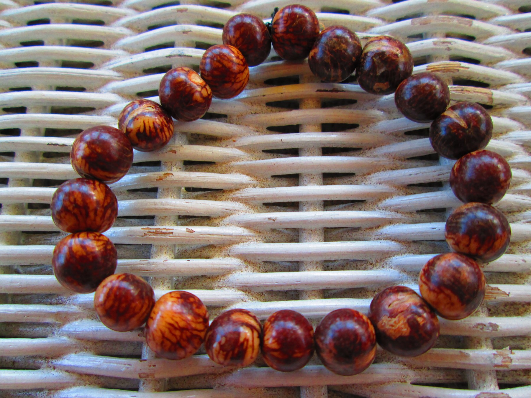 Handmade Brown Acai Bead Bracelet: Amazon Palm Nut Jewelry, BUY one GET one FREE1129