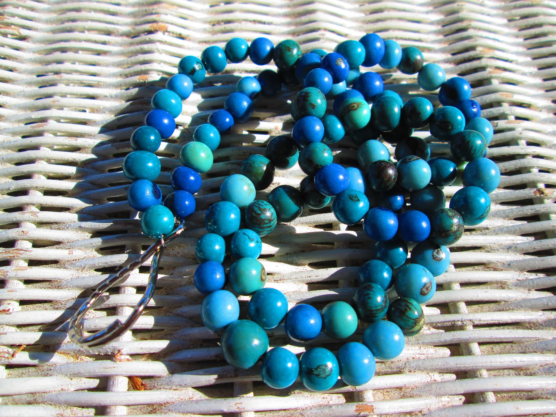 Lanyard, In the Blue Mix Acai Beaded Lanyard, 833