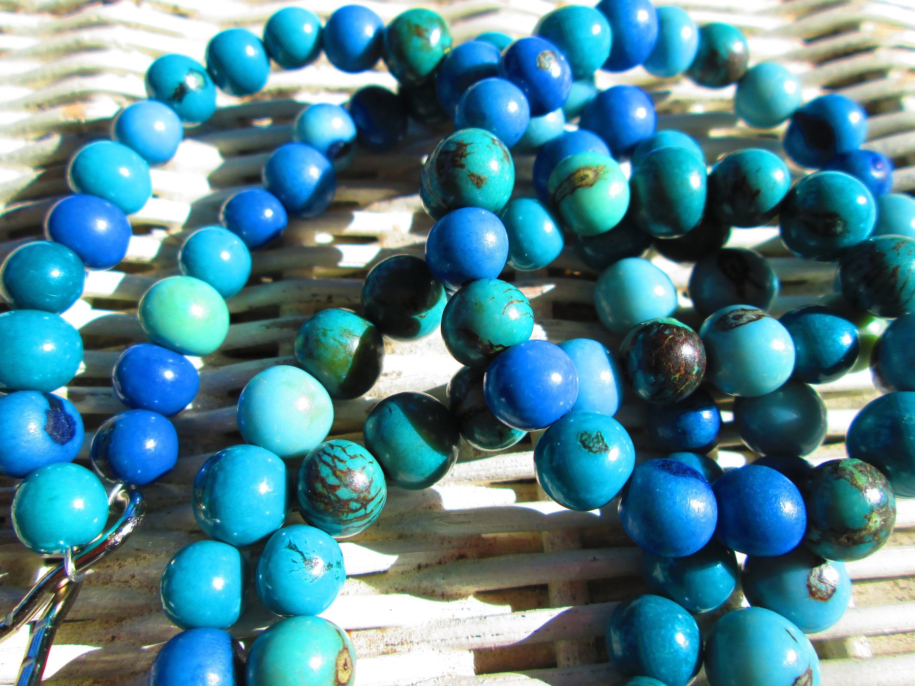 Lanyard, In the Blue Mix Acai Beaded Lanyard, 833, detail 4