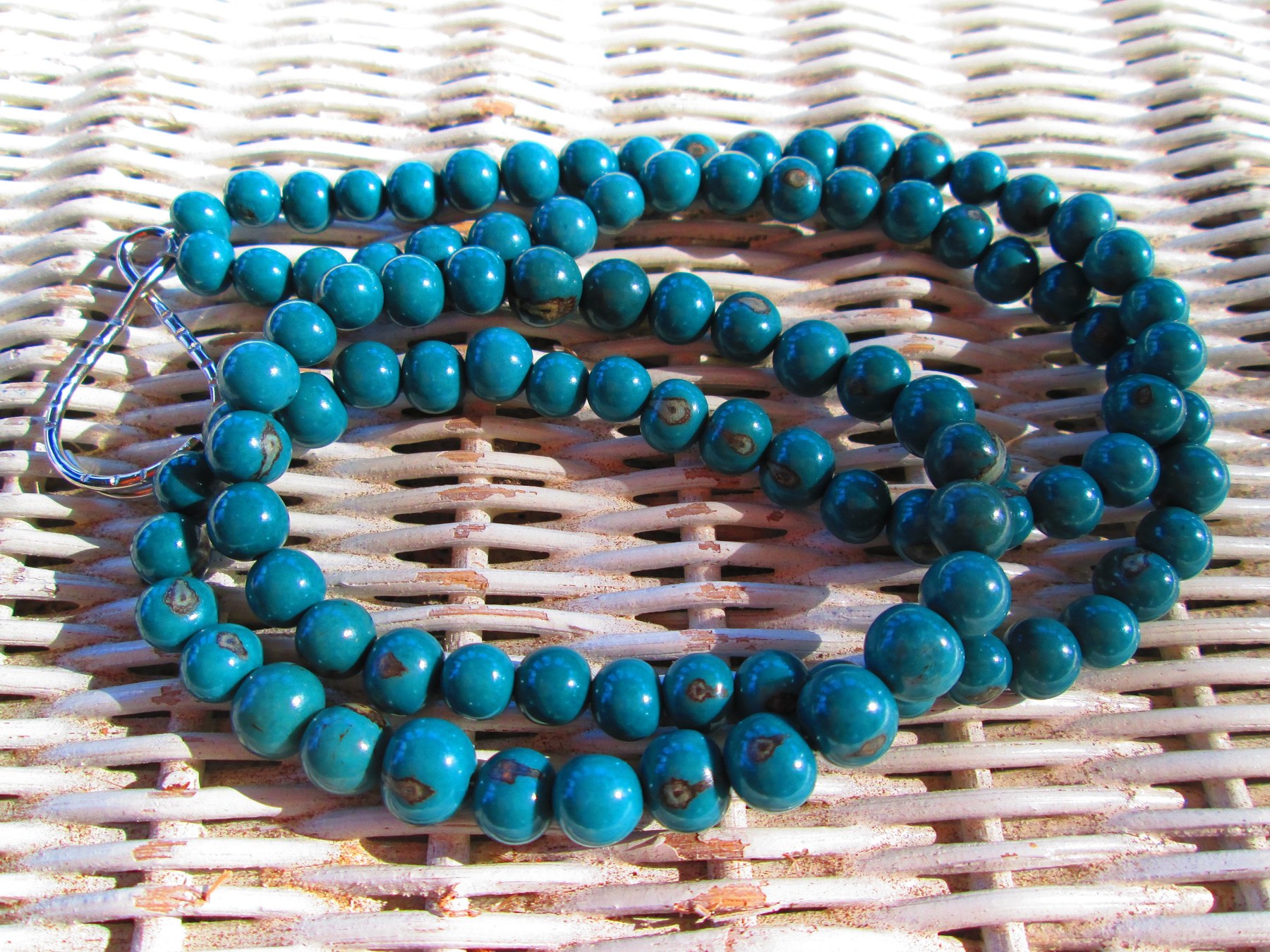 Lanyard, Deep Teal Acai Beaded Lanyard, 838