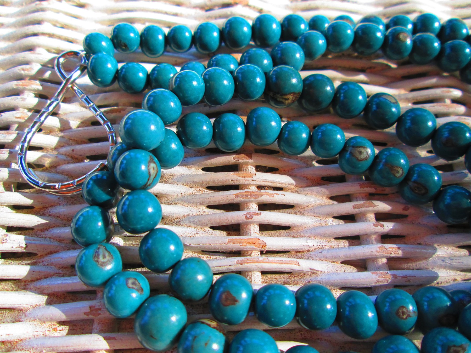 Lanyard, Deep Teal Acai Beaded Lanyard, 838, detail 3