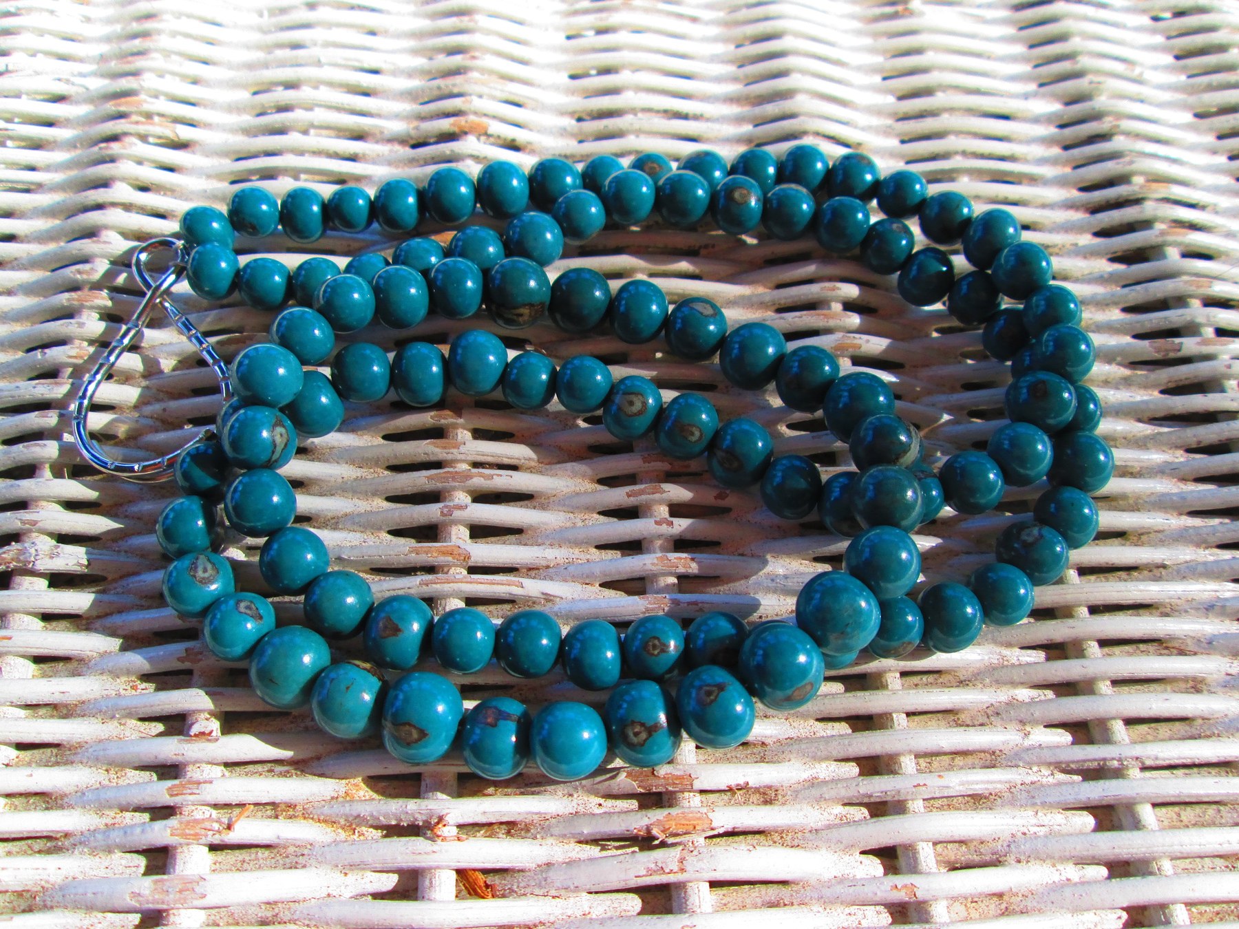 Lanyard, Deep Teal Acai Beaded Lanyard, 838, detail 4