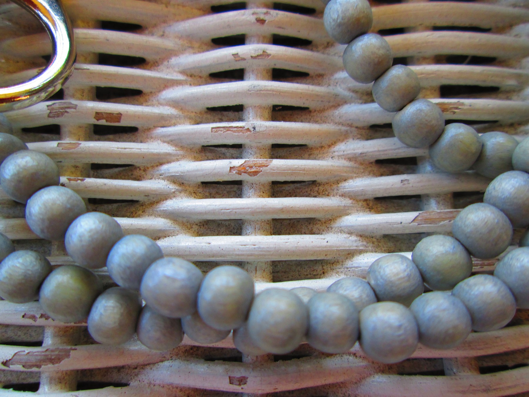 Lanyard, Grey Natural Light Wood 6mm Lanyard, 845, detail 2