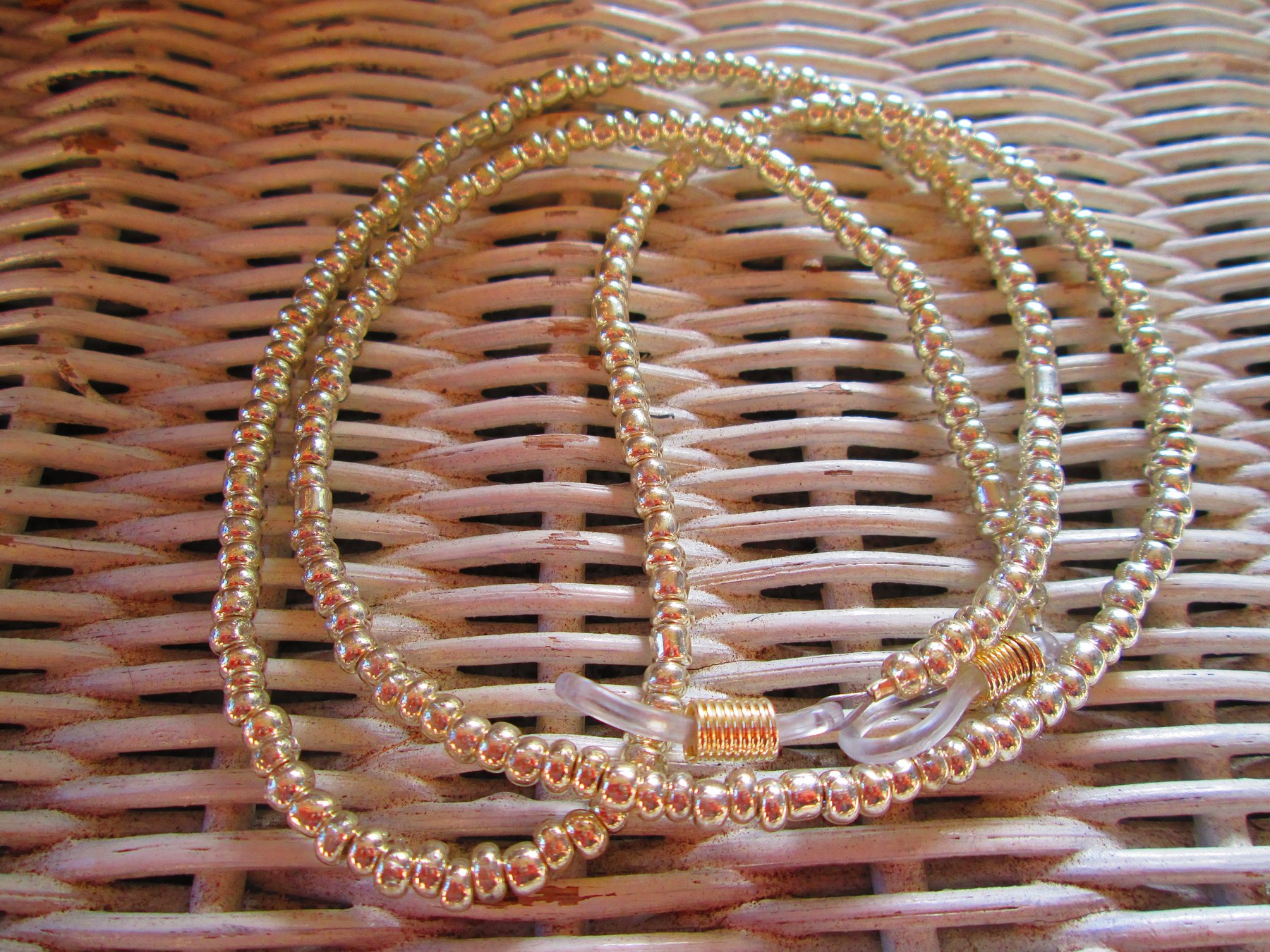 Eyeglass Chain, Mercury mix 6/0 seed eyeglass chain, mens eyeglass chain, womens eyeglass chain, handmade, 1055
