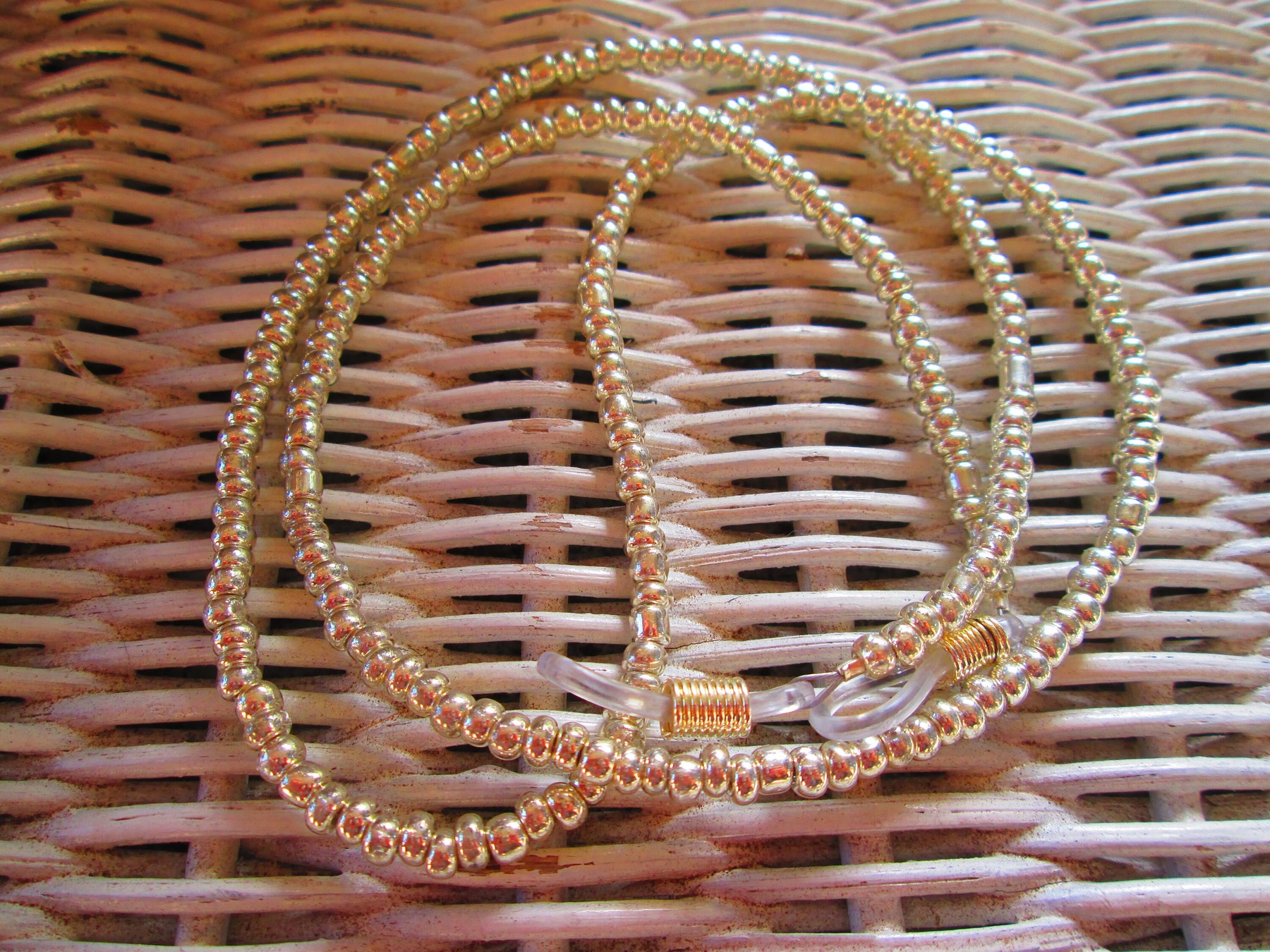 Eyeglass Chain, Mercury mix 6/0 seed eyeglass chain, mens eyeglass chain, womens eyeglass chain, handmade, 1055, detail 4