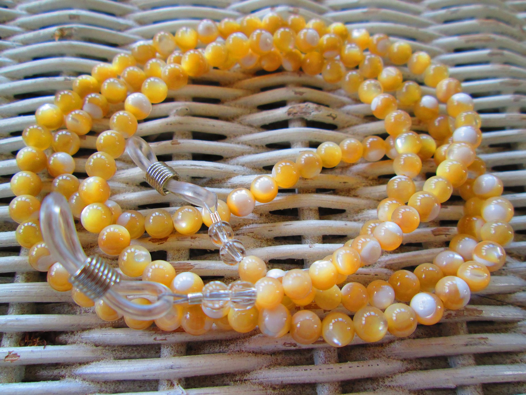 Handmade Mother of Pearl Eyeglass Chain, 1059
