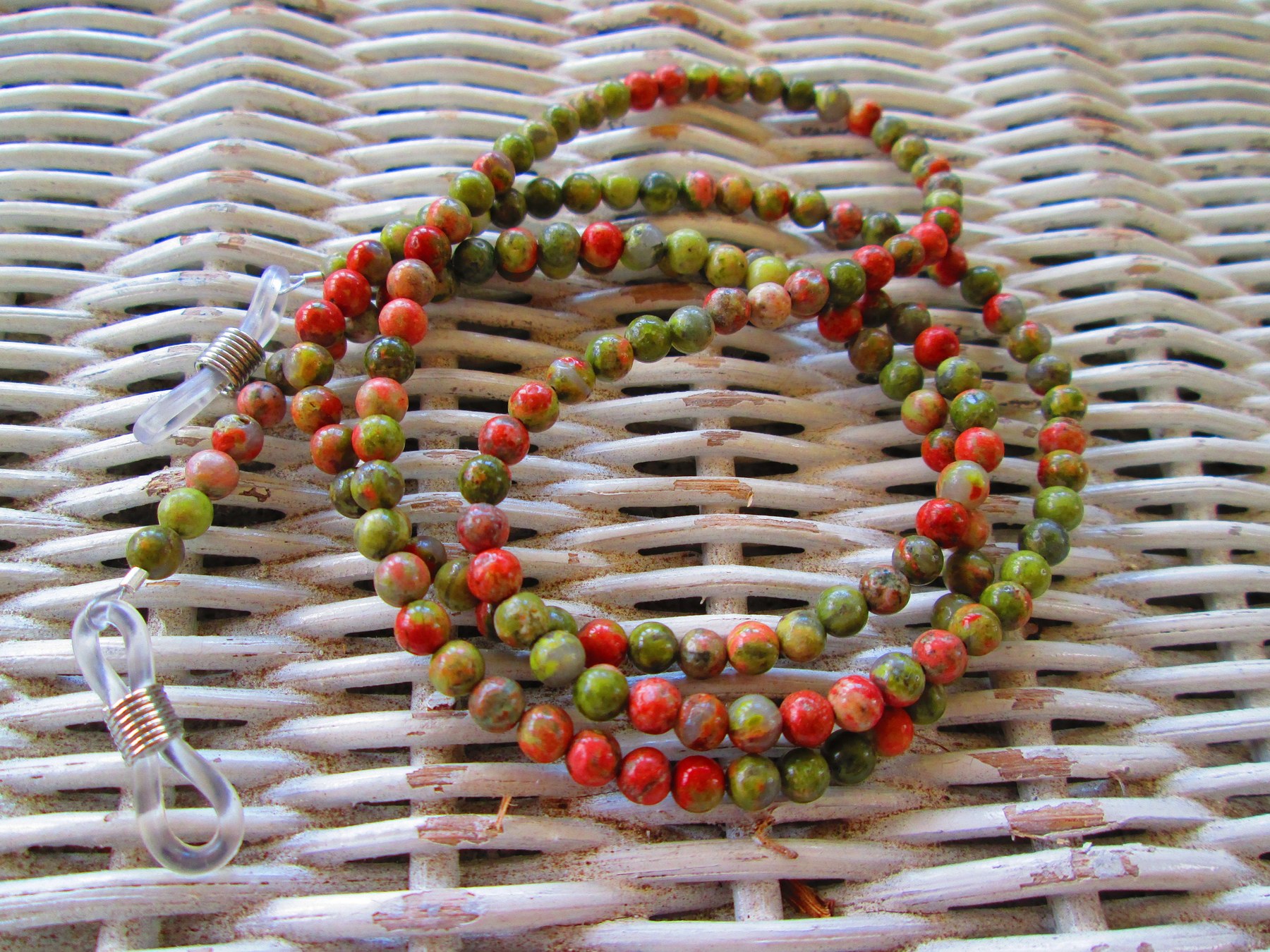 Unakite glasses chain, 1072