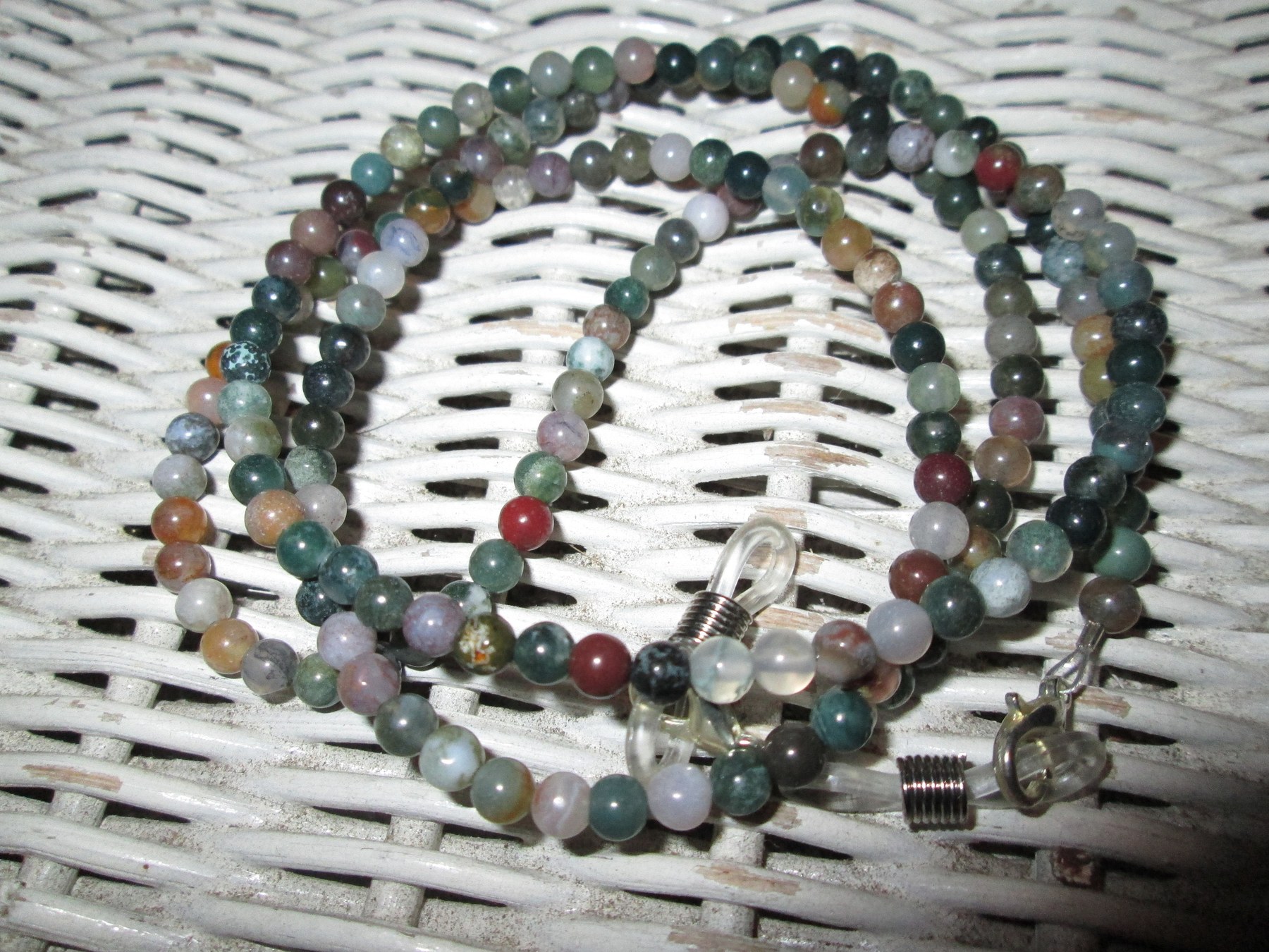 Handmade Fancy Jasper Beaded Eyeglass Chain, 1075