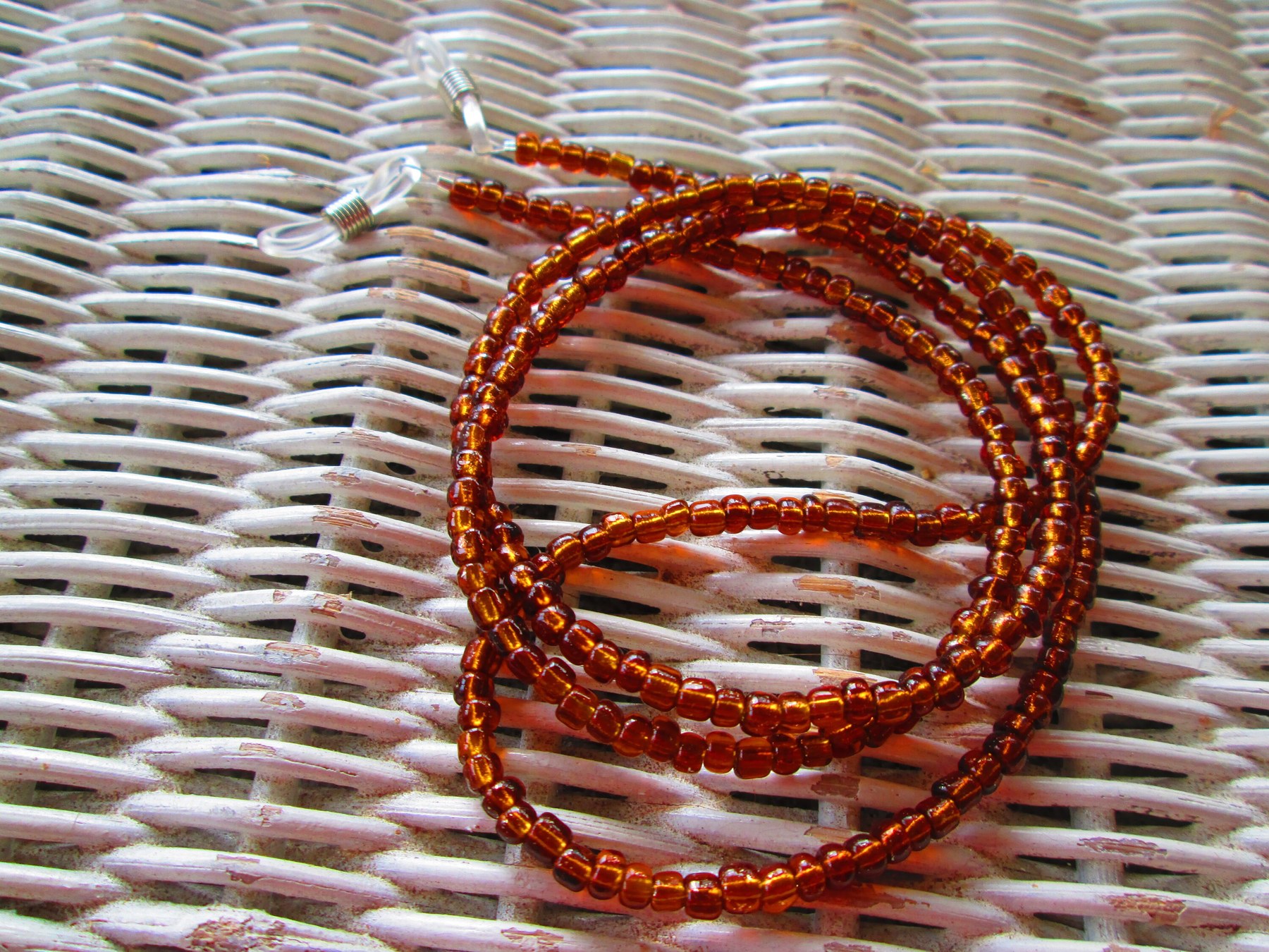 Beaded Eyeglass Chain: Rokajl 4mm Glass Beads, 1078