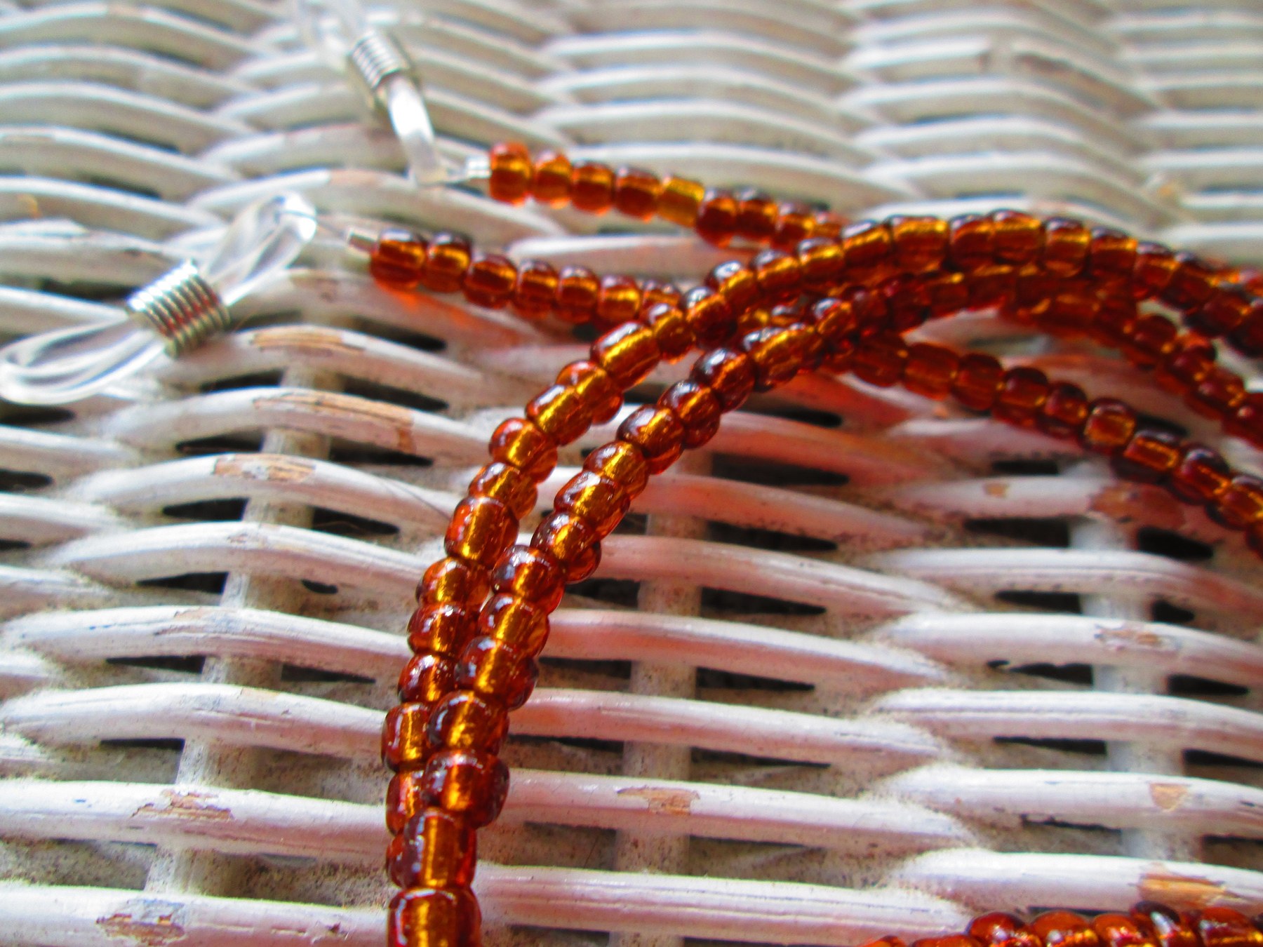 Beaded Eyeglass Chain: Rokajl 4mm Glass Beads, 1078, detail 3