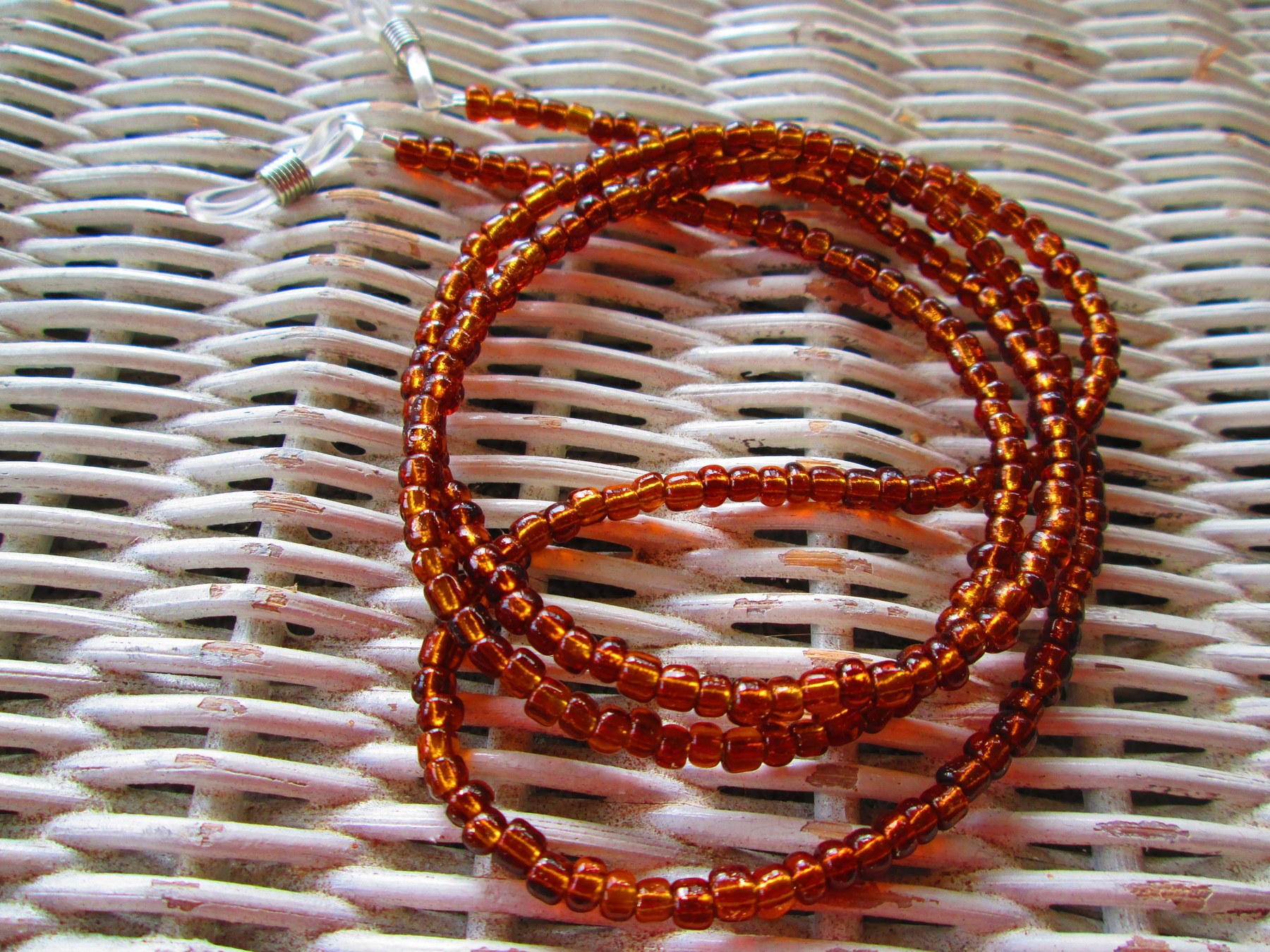 Beaded Eyeglass Chain: Rokajl 4mm Glass Beads, 1078, detail 4