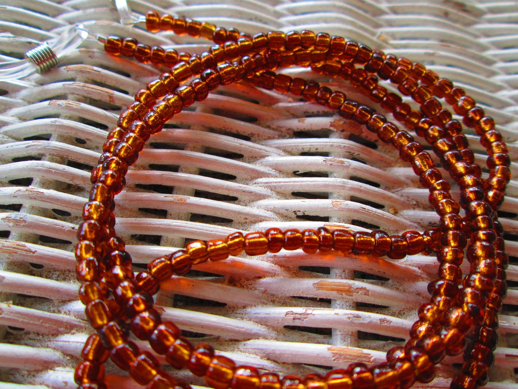 Beaded Eyeglass Chain: Rokajl 4mm Glass Beads, 1078, detail 5