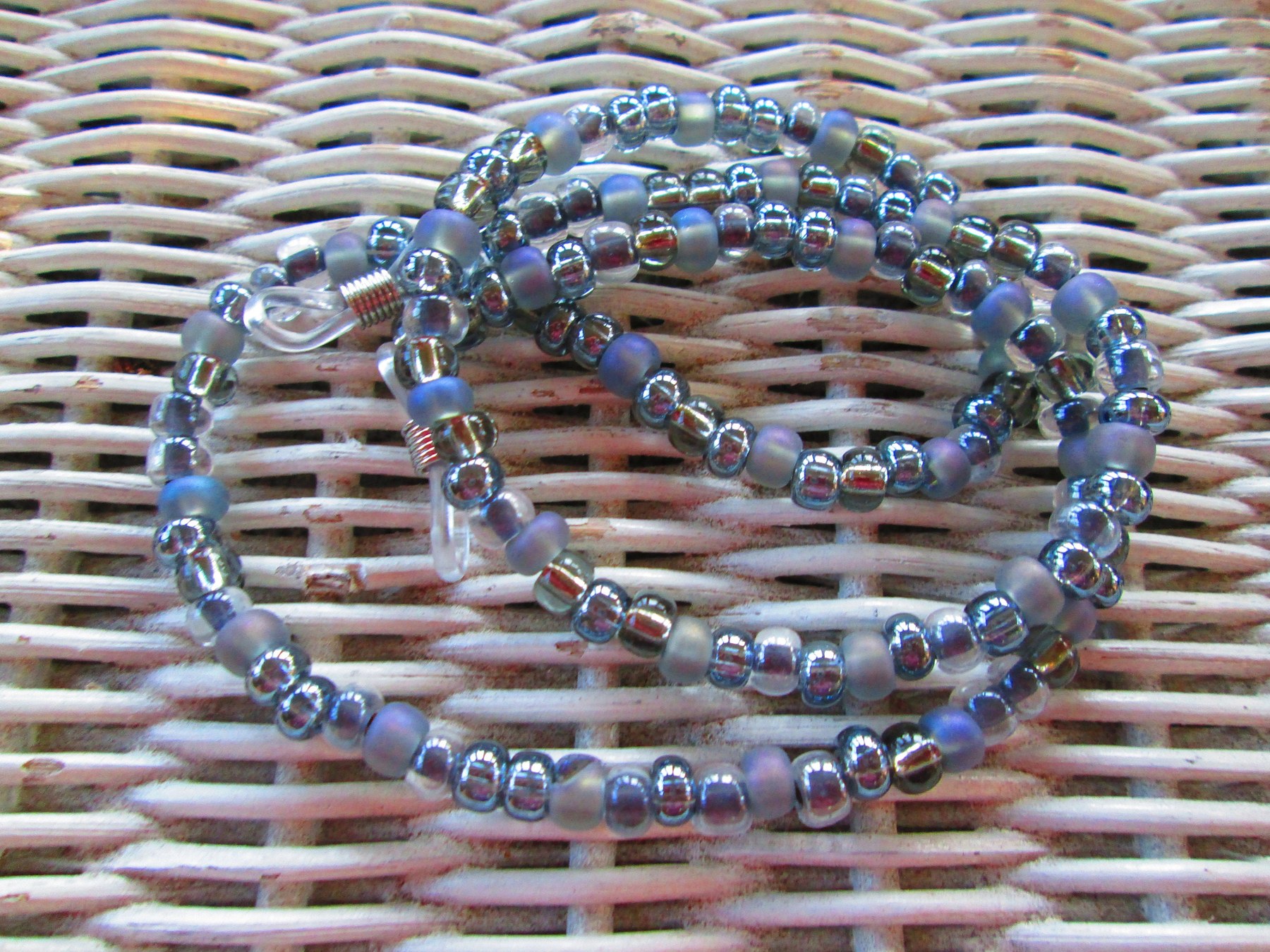 Eyeglass chain, black diamond mix glasses chain, 1098
