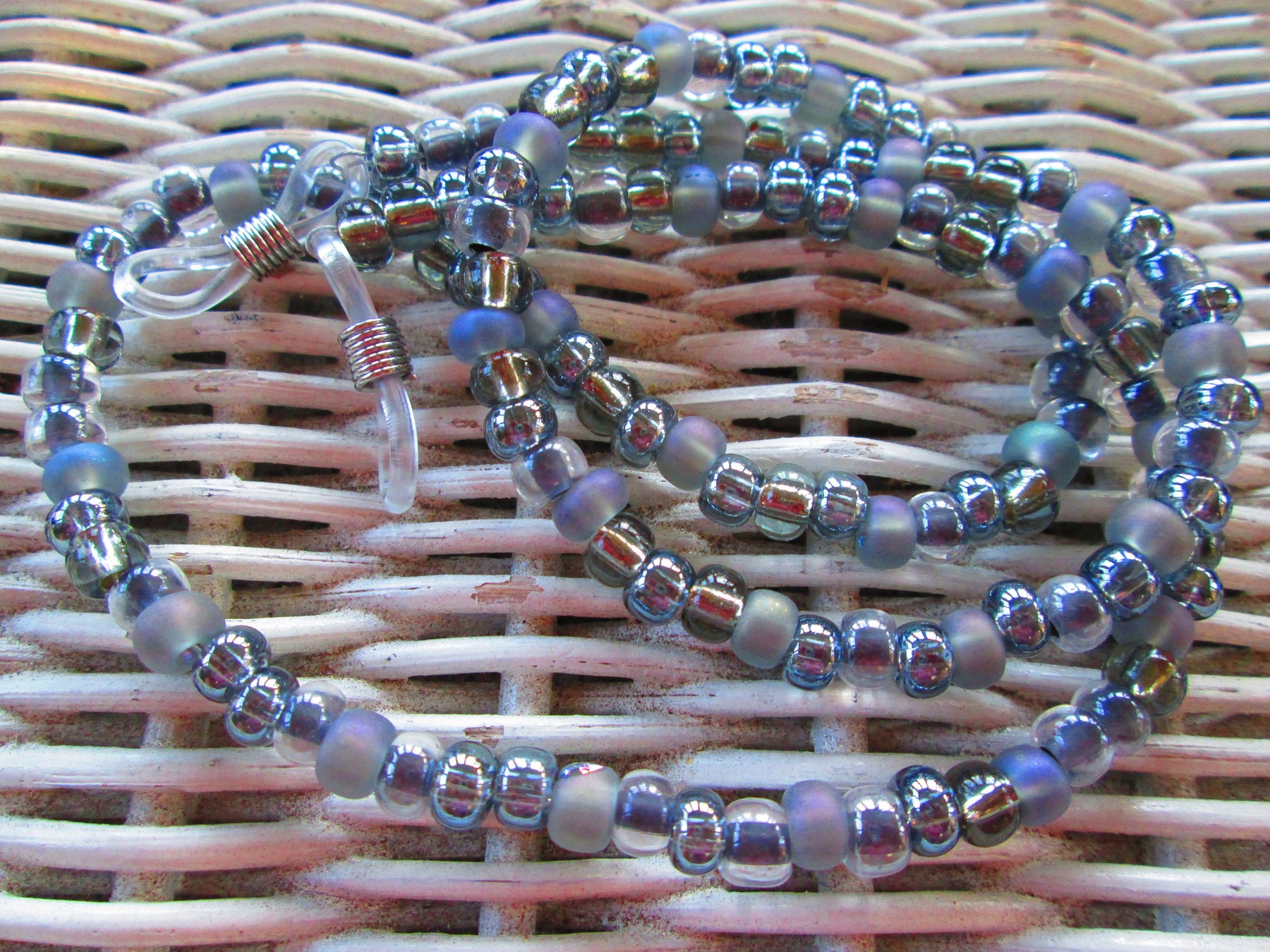 Eyeglass chain, black diamond mix glasses chain, 1098, detail 3