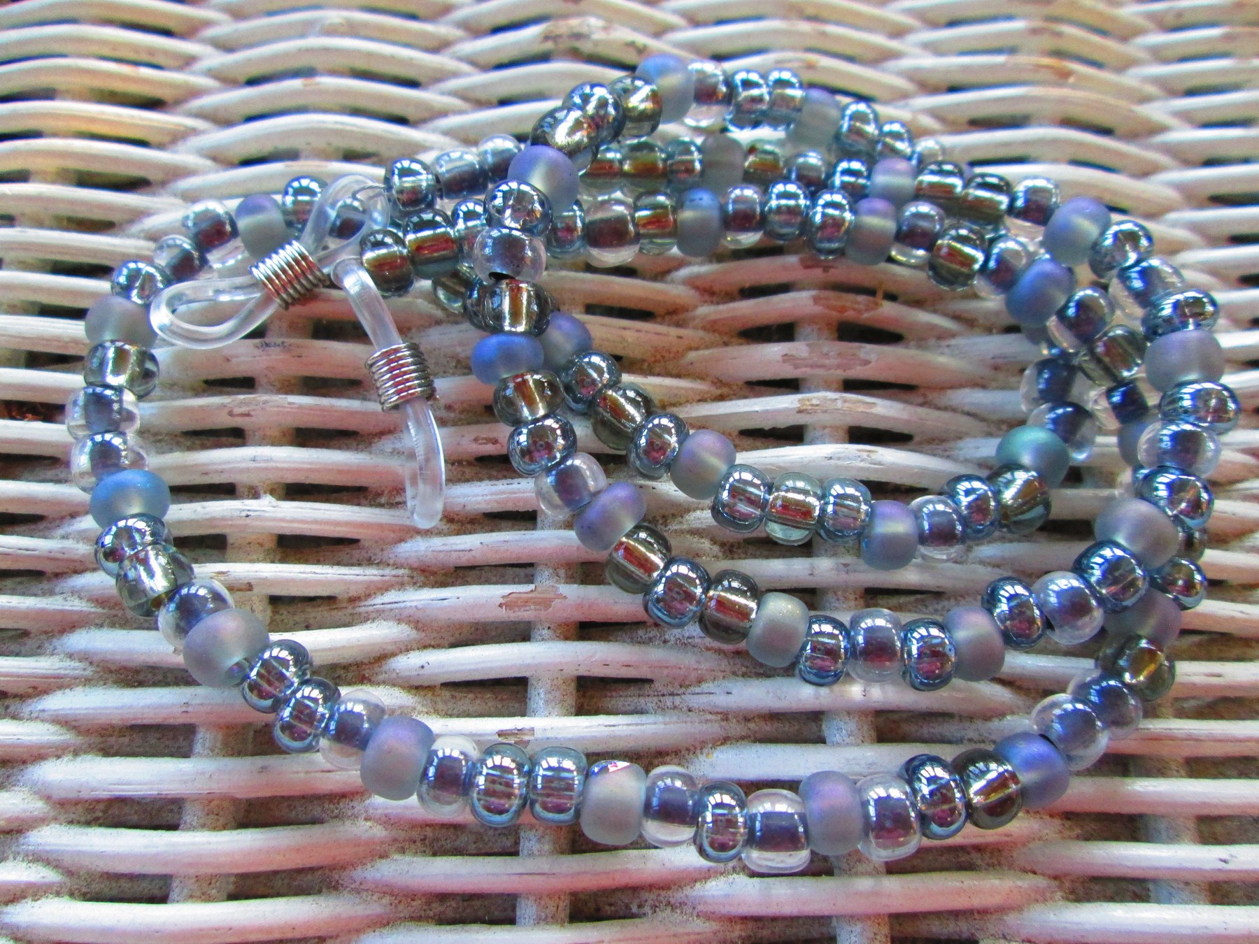 Eyeglass chain, black diamond mix glasses chain, 1098, detail 5