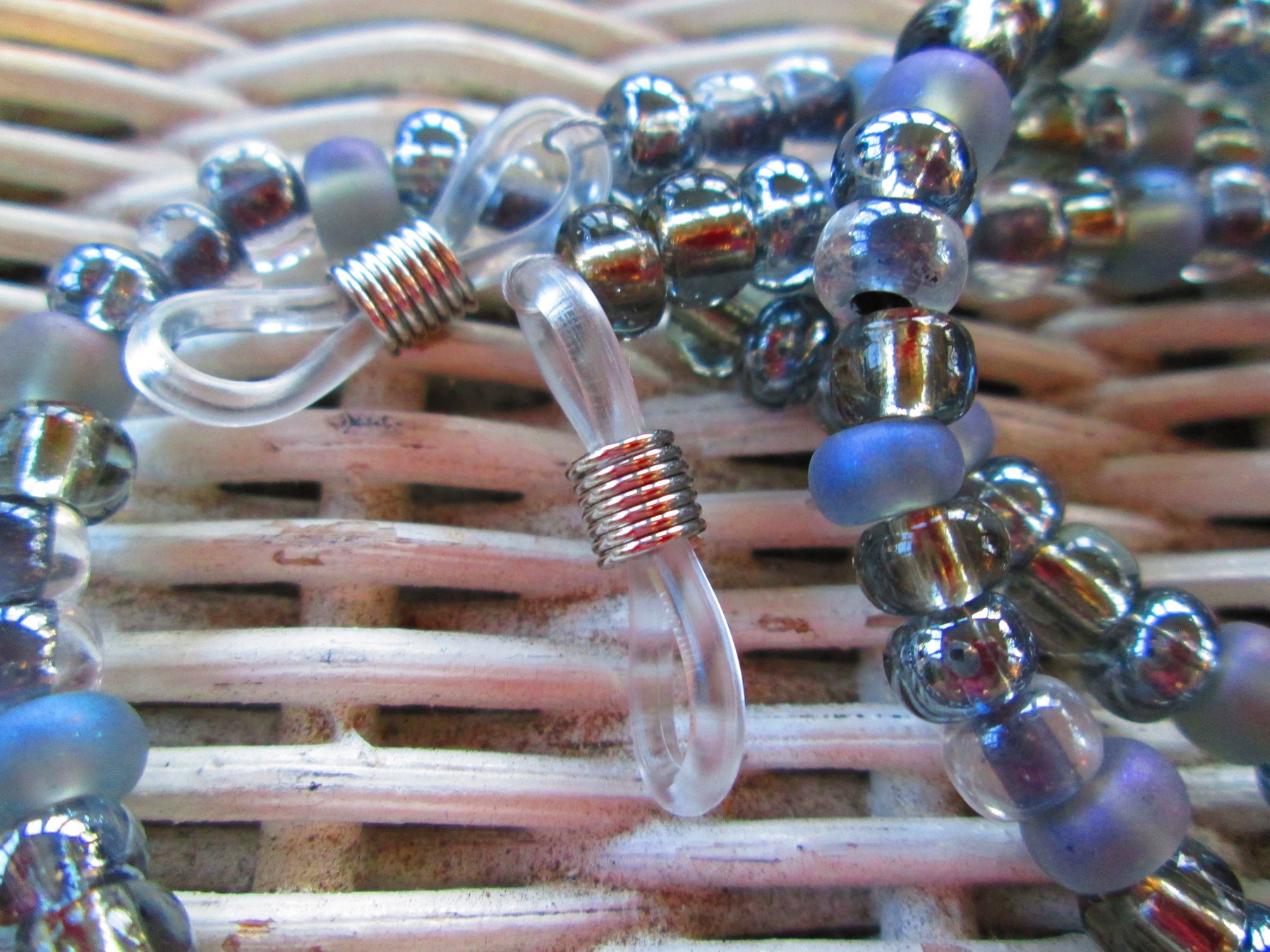 Eyeglass chain, black diamond mix glasses chain, 1098, detail 6