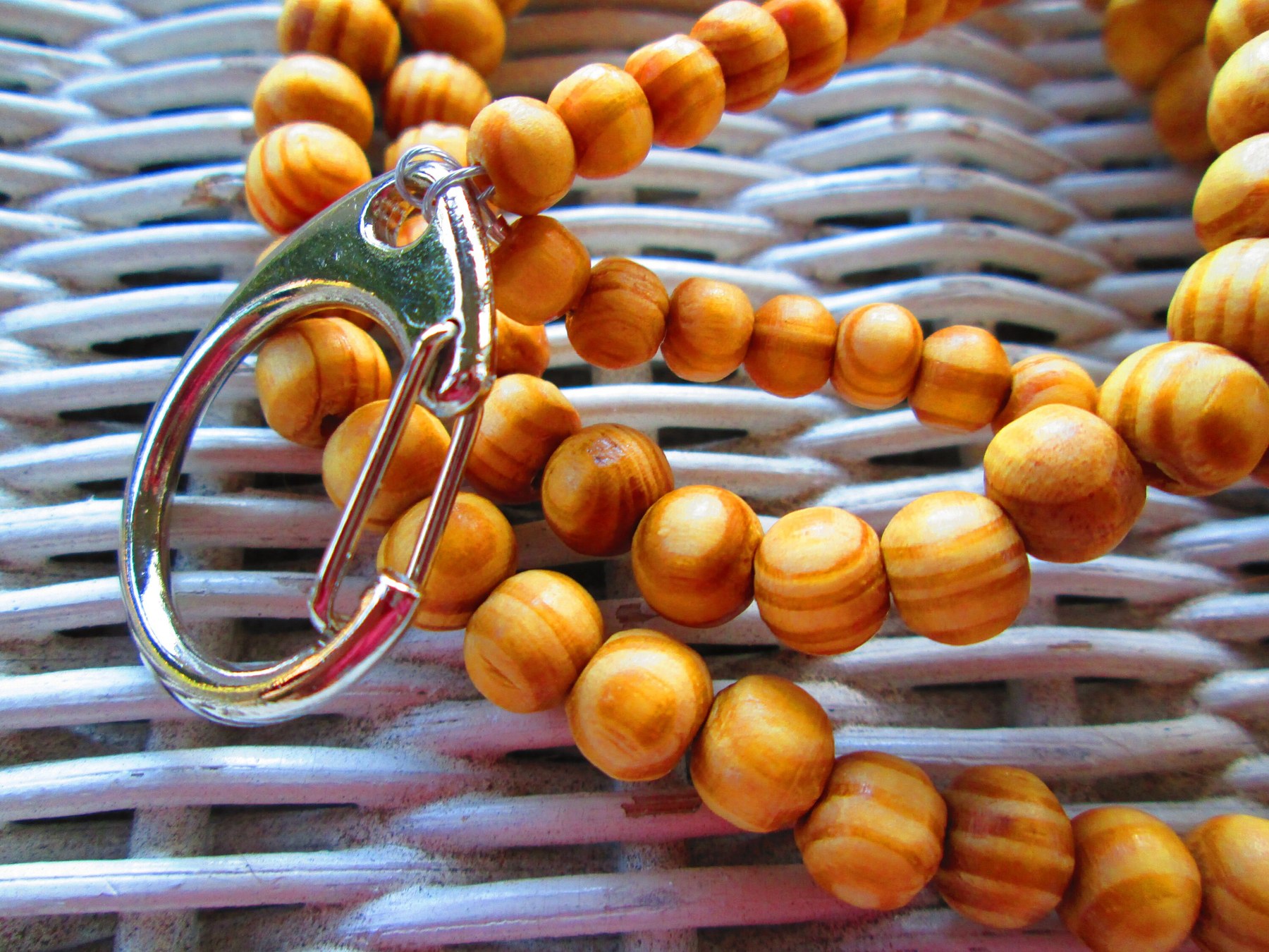 Lanyard, Natural Wood 10mm lanyard, 725, detail 2