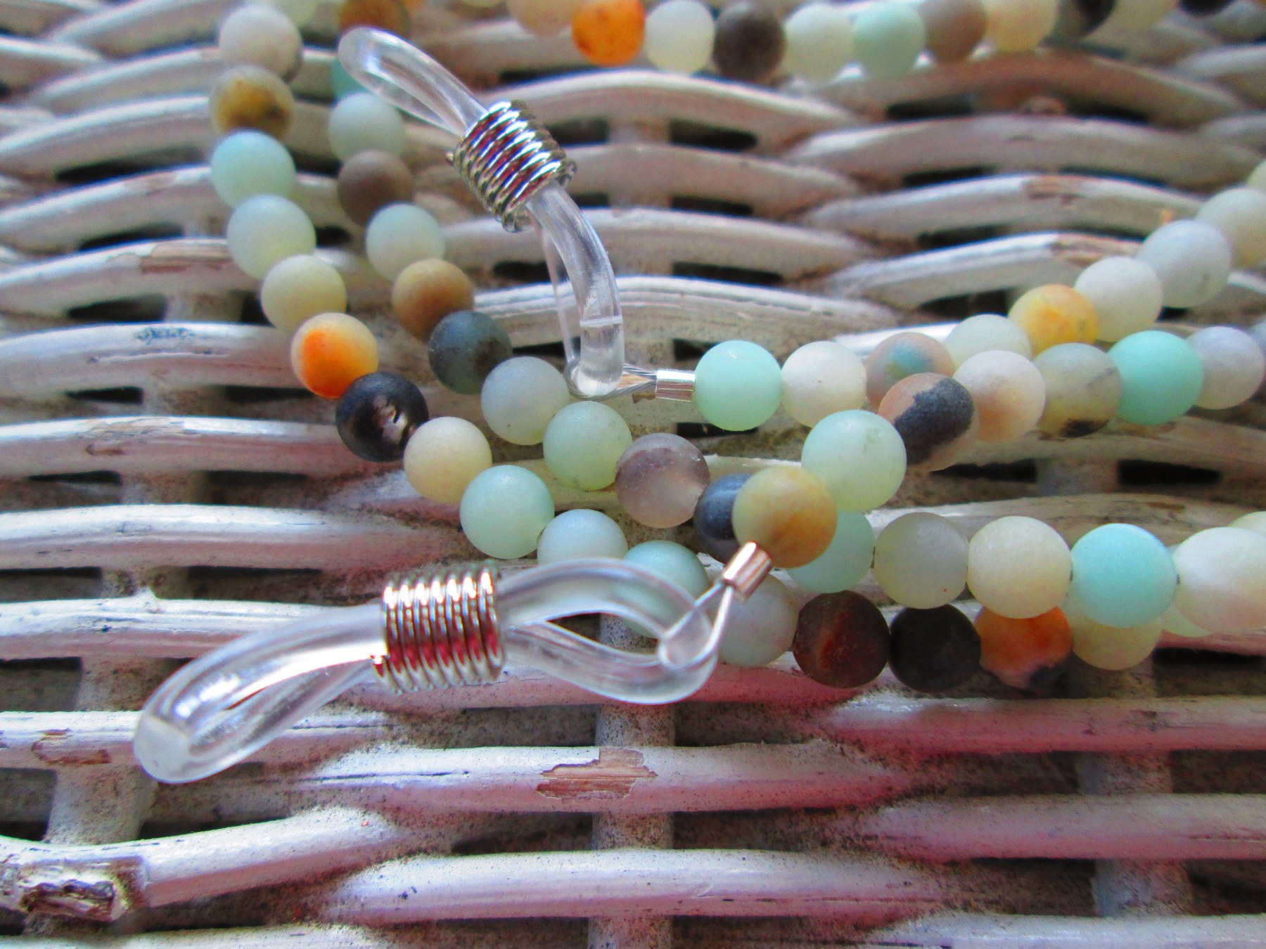 Handmade Amazonite Beaded Glasses Chain, 1091, detail 2