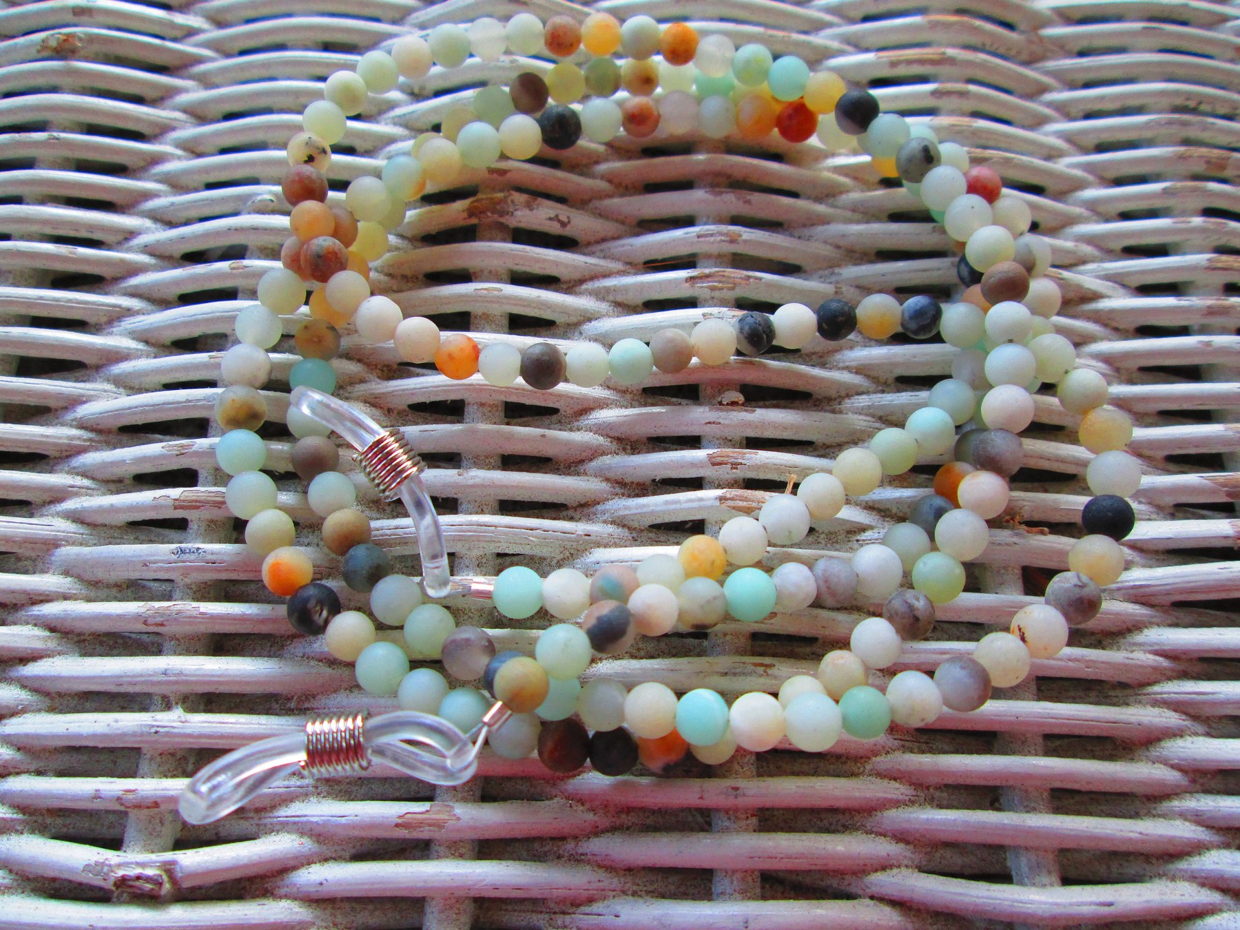 Handmade Amazonite Beaded Glasses Chain, 1091, detail 3