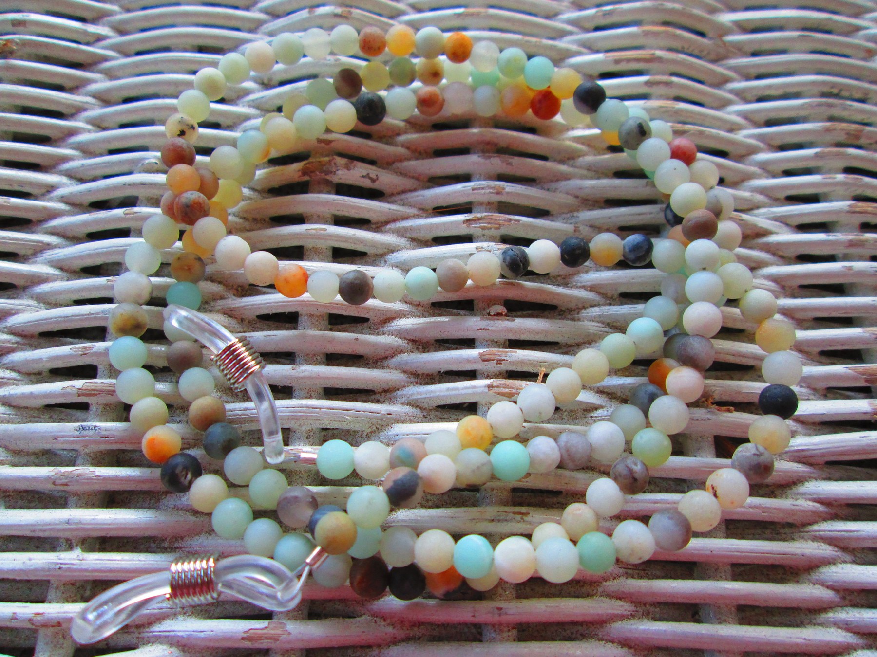 Handmade Amazonite Beaded Glasses Chain, 1091, detail 4