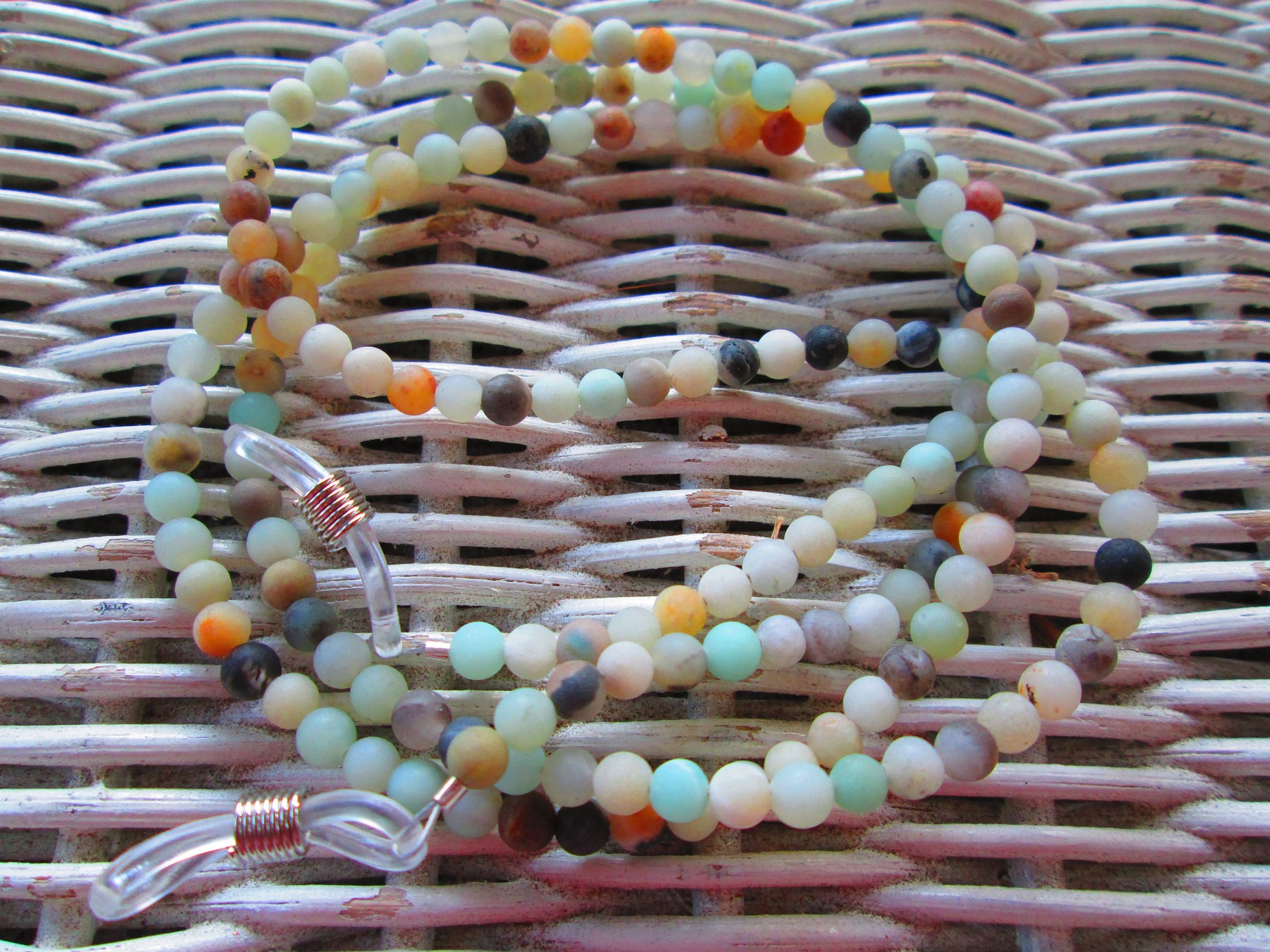 Handmade Amazonite Beaded Glasses Chain, 1091, detail 5