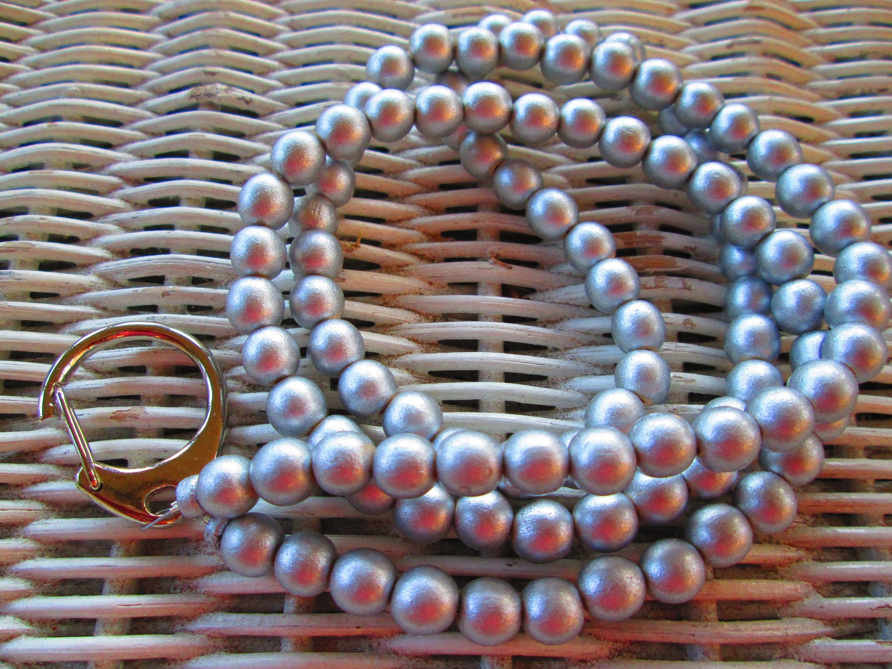 Lanyard, Silver wood 8mm lanyard, 971