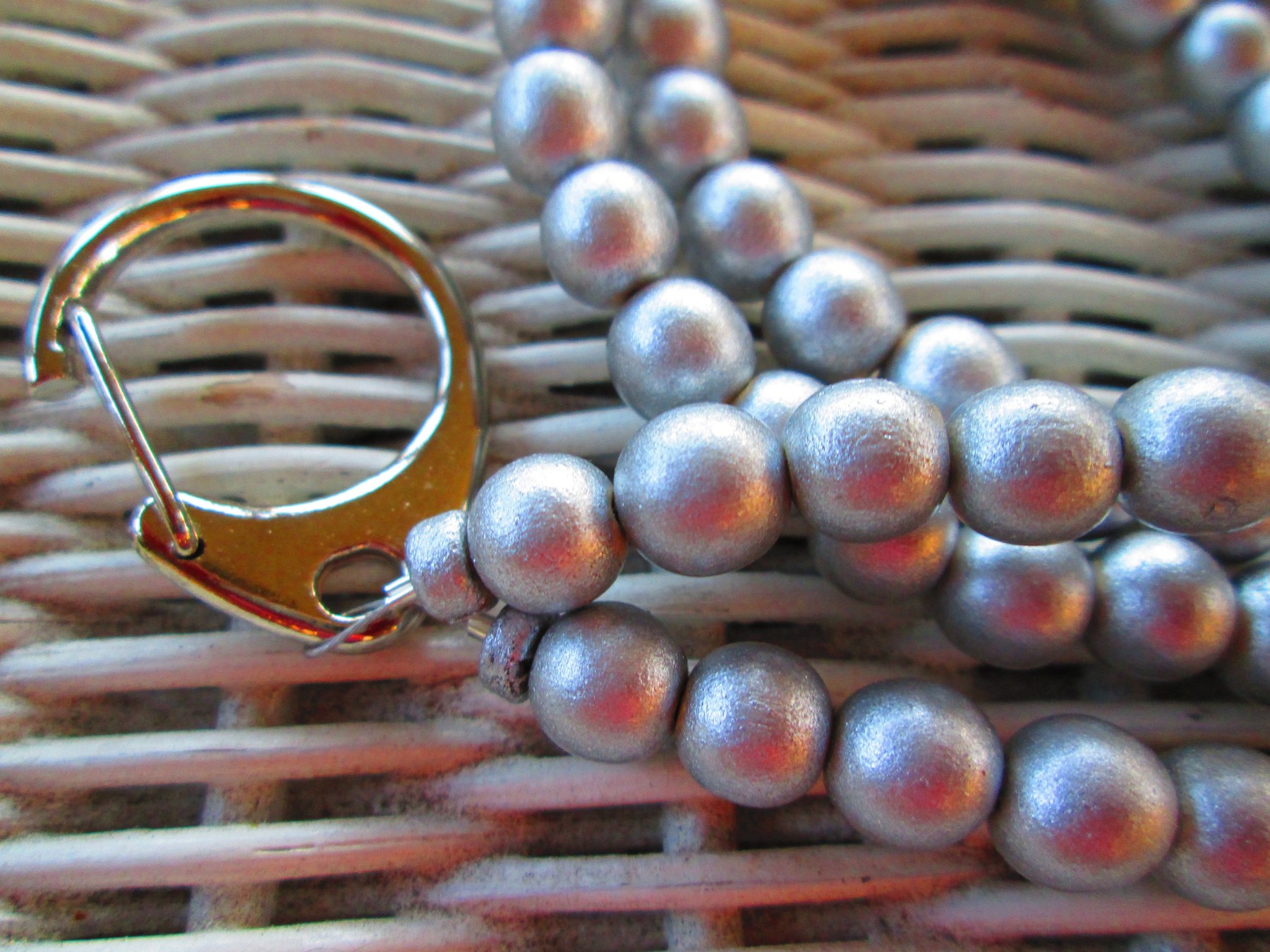 Lanyard, Silver wood 8mm lanyard, 971, detail 3