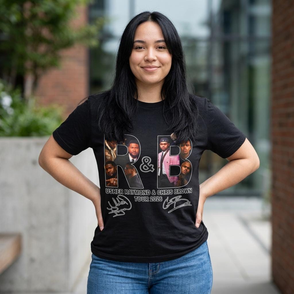 Usher Raymond, Chris Brown Tour 2026 T-Shirt | R&B Music Fan Tee | Concert Graphic Shirt | Bella + Canvas | Gildan Unisex | Music Lover Gift