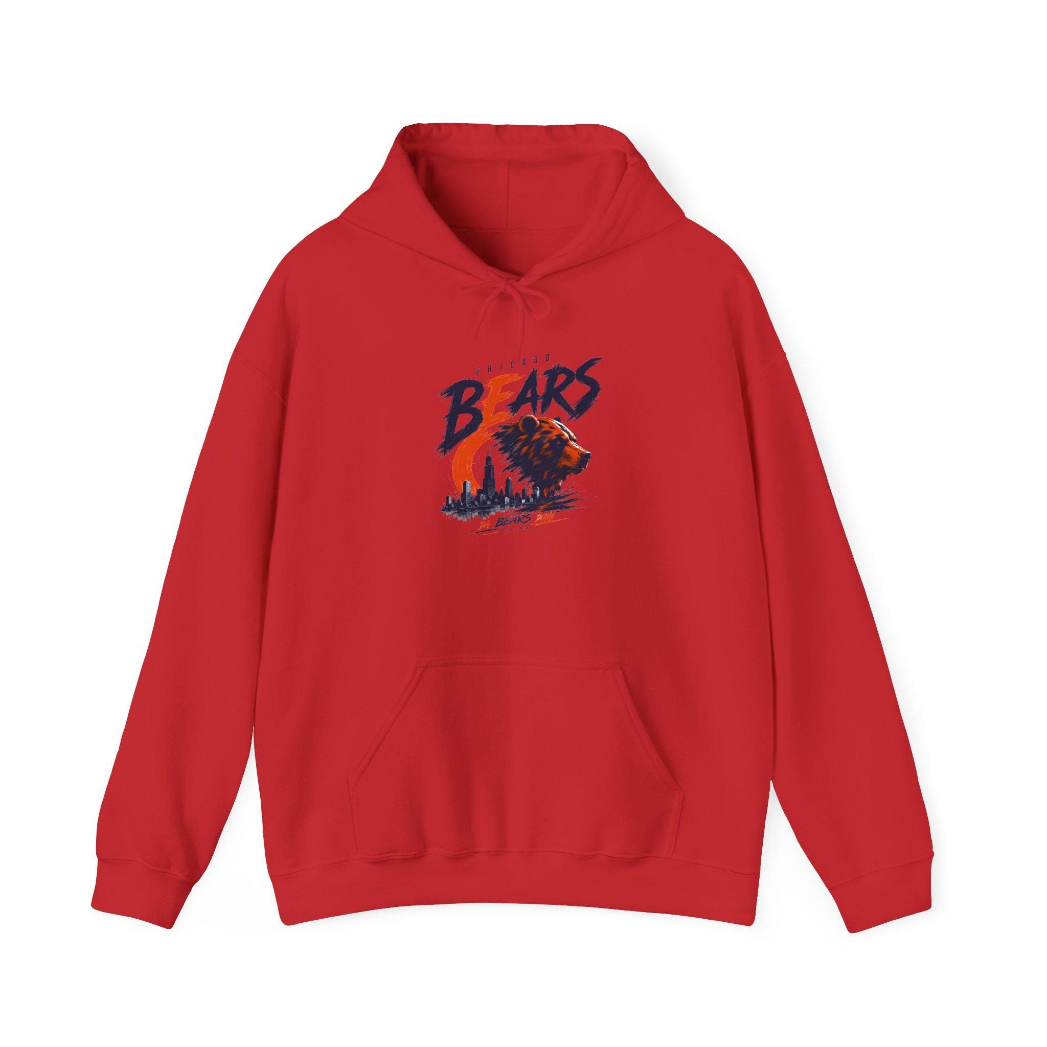 Bears Graphic Hoodie | Vintage Bear Illustration, Forest Moon Design, view 7