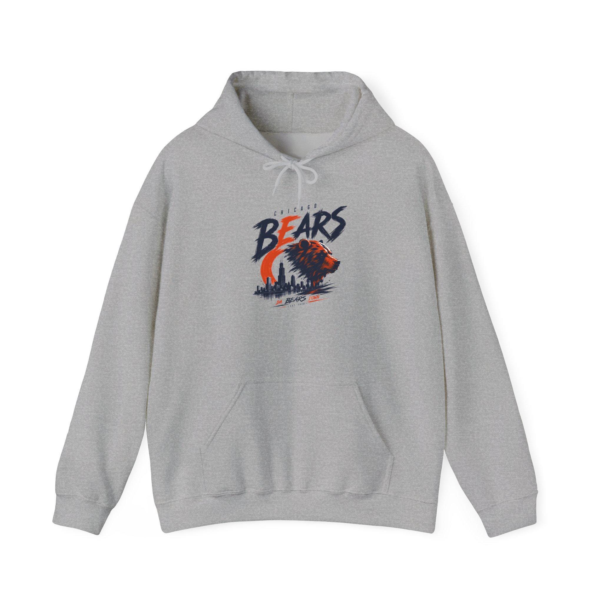 Bears Graphic Hoodie | Vintage Bear Illustration, Forest Moon Design, view 4