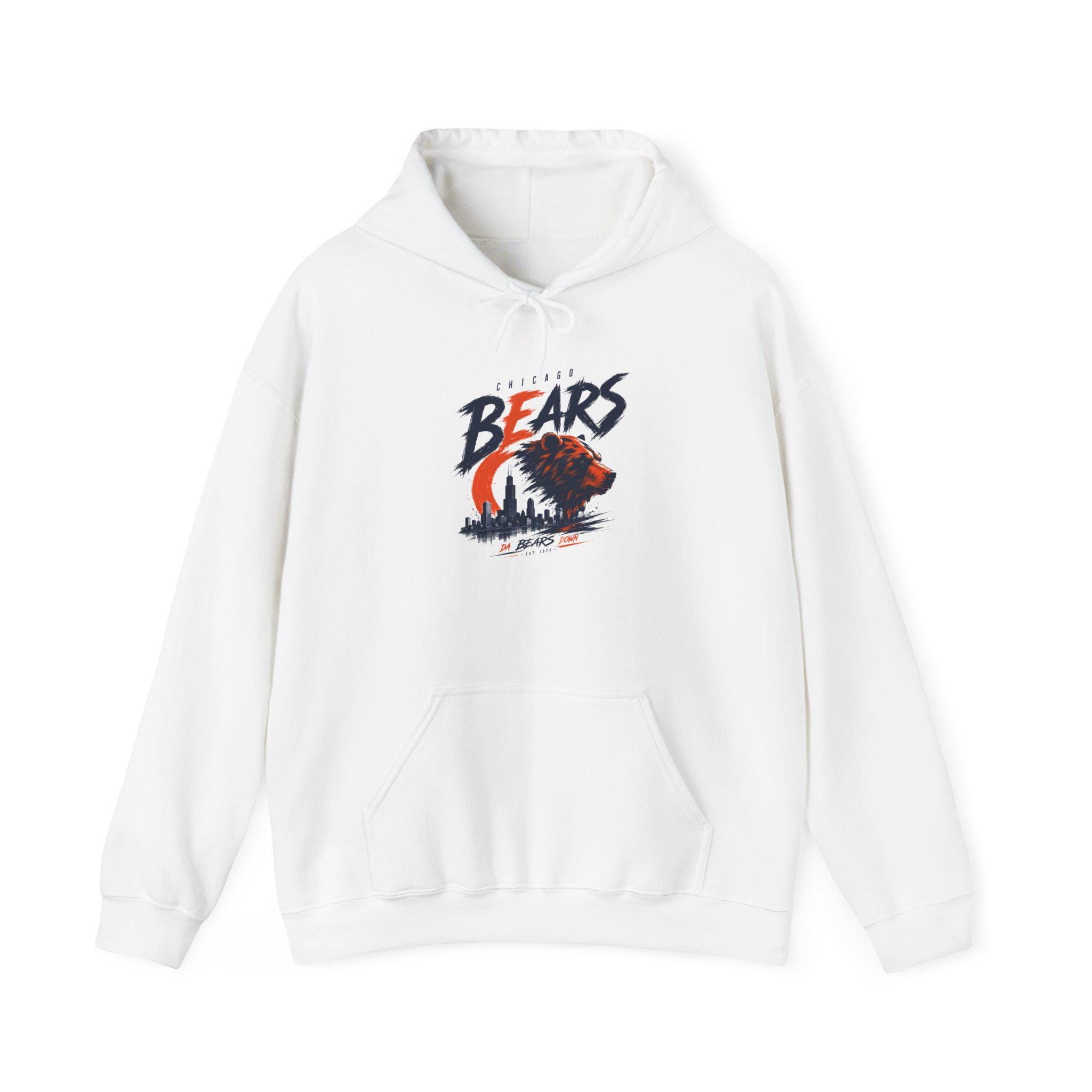 Bears Graphic Hoodie | Vintage Bear Illustration, Forest Moon Design, view 2