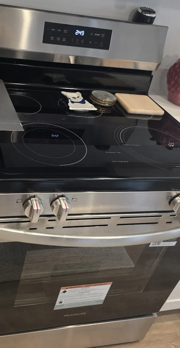 Kitchen range installed in a customer’s home