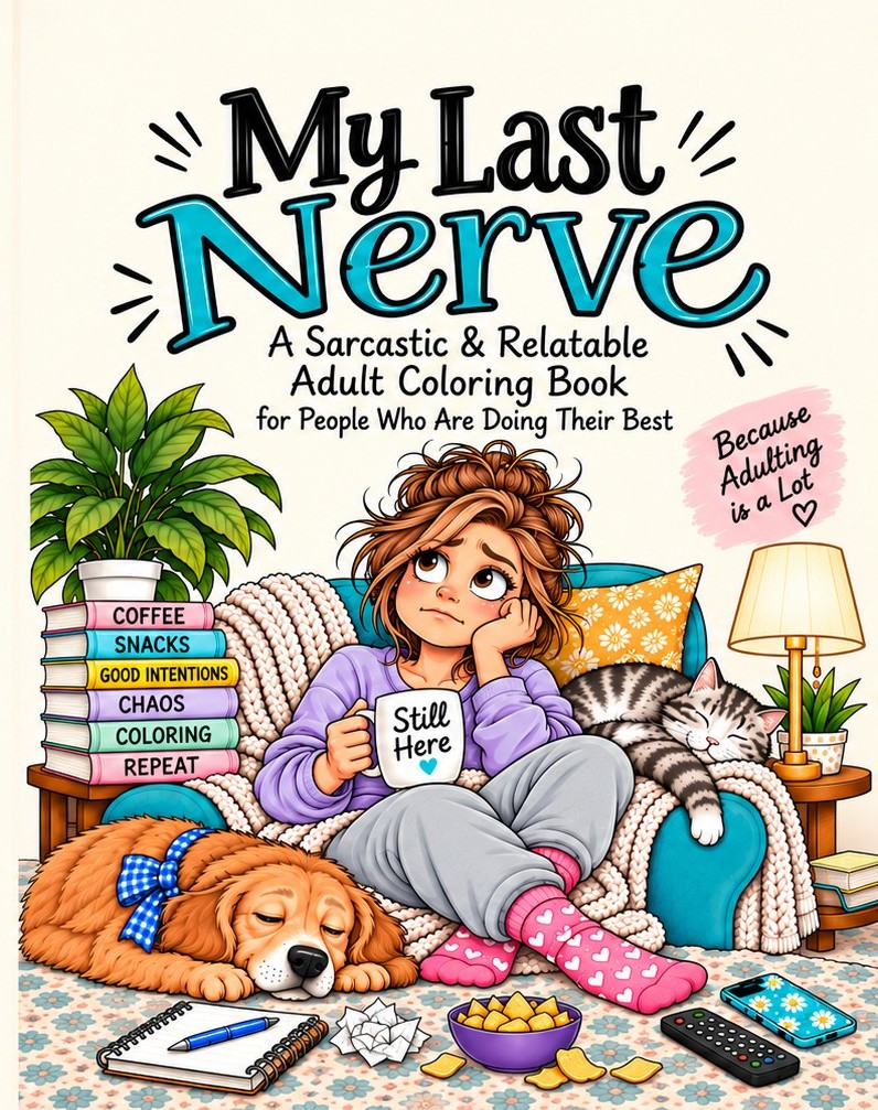 My Last Nerve coloring book cover