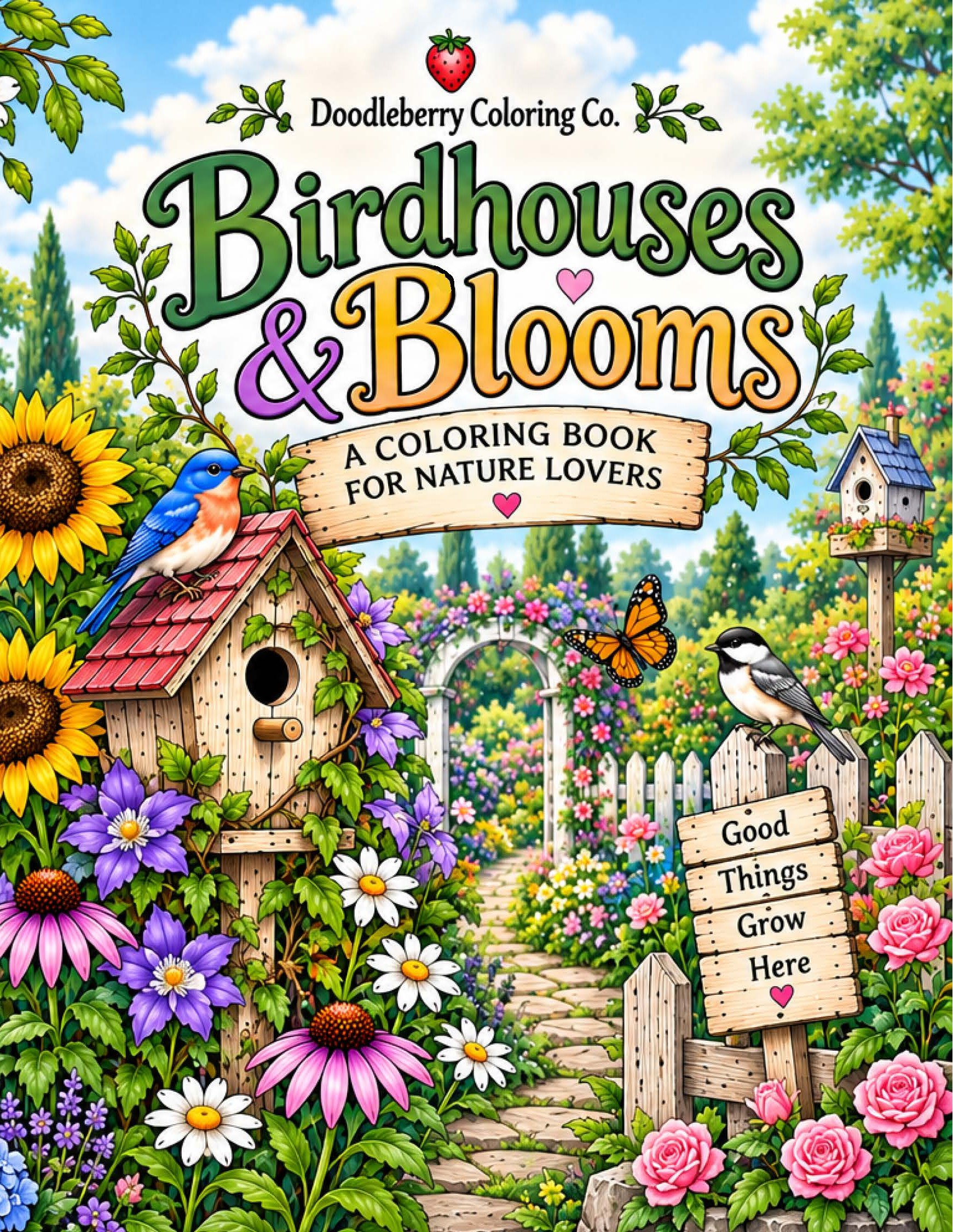 Birdhouses & Blooms front cover