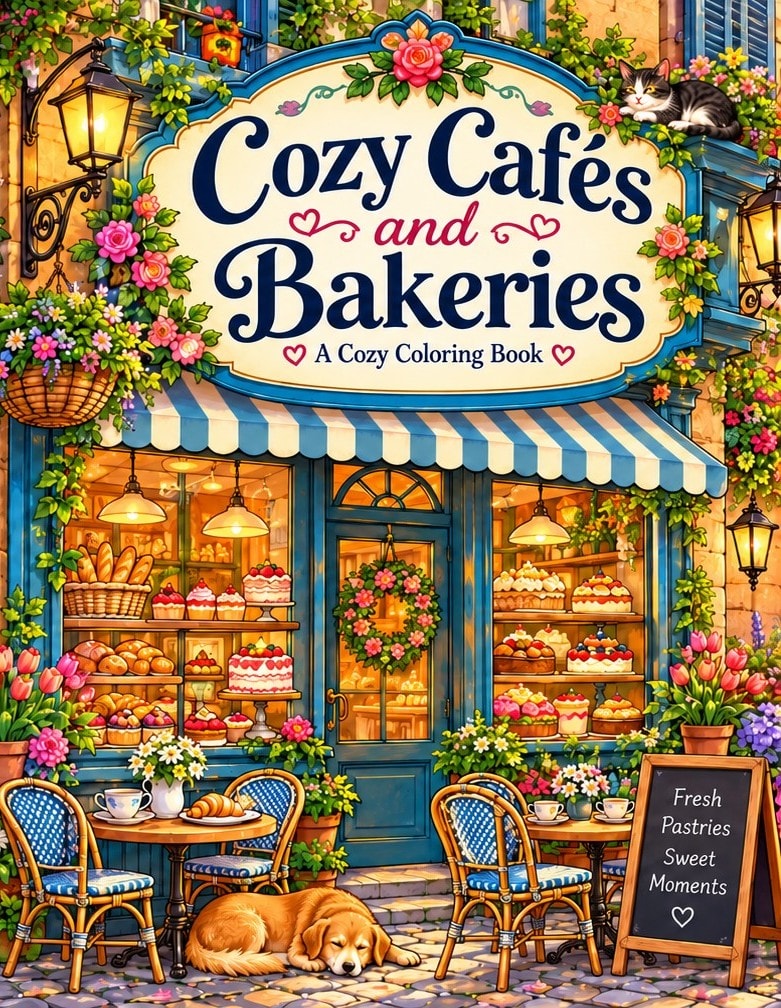 Cozy Cafes and Bakeries front cover