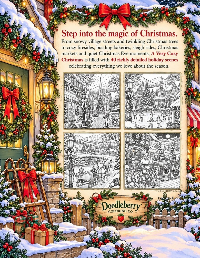 A Very Cozy Christmas back cover