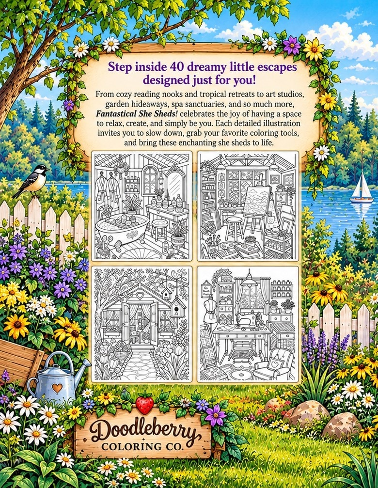 Fantastical She Sheds back cover