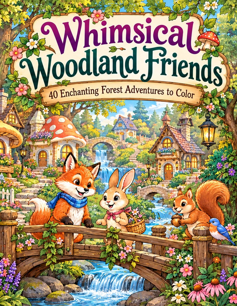 Whimsical Woodland Friends front cover
