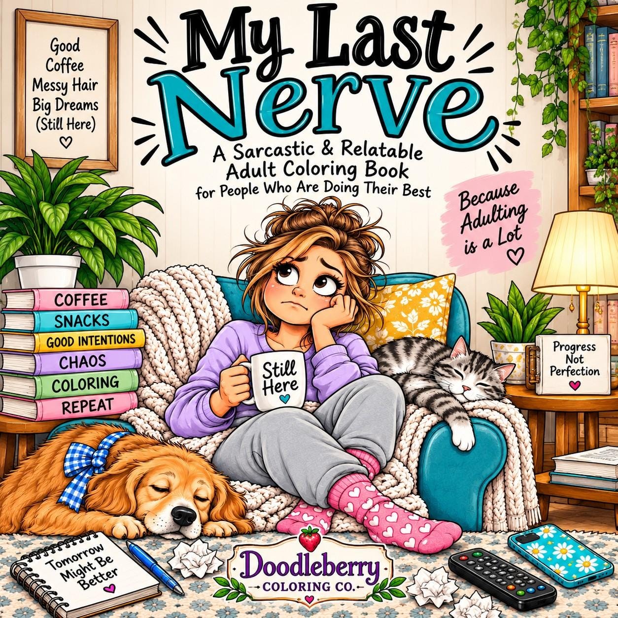 My Last Nerve coloring book cover