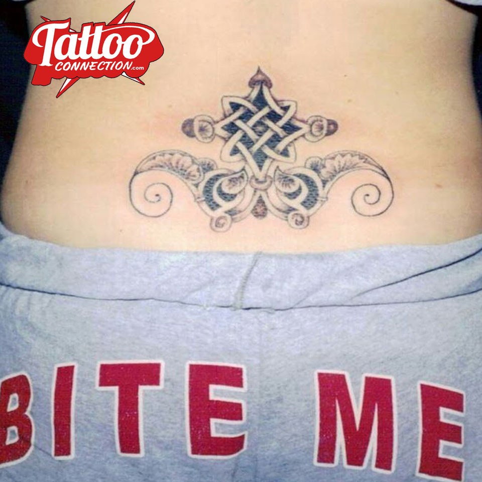 Celtic scroll tattoo by Joe Kennedy
