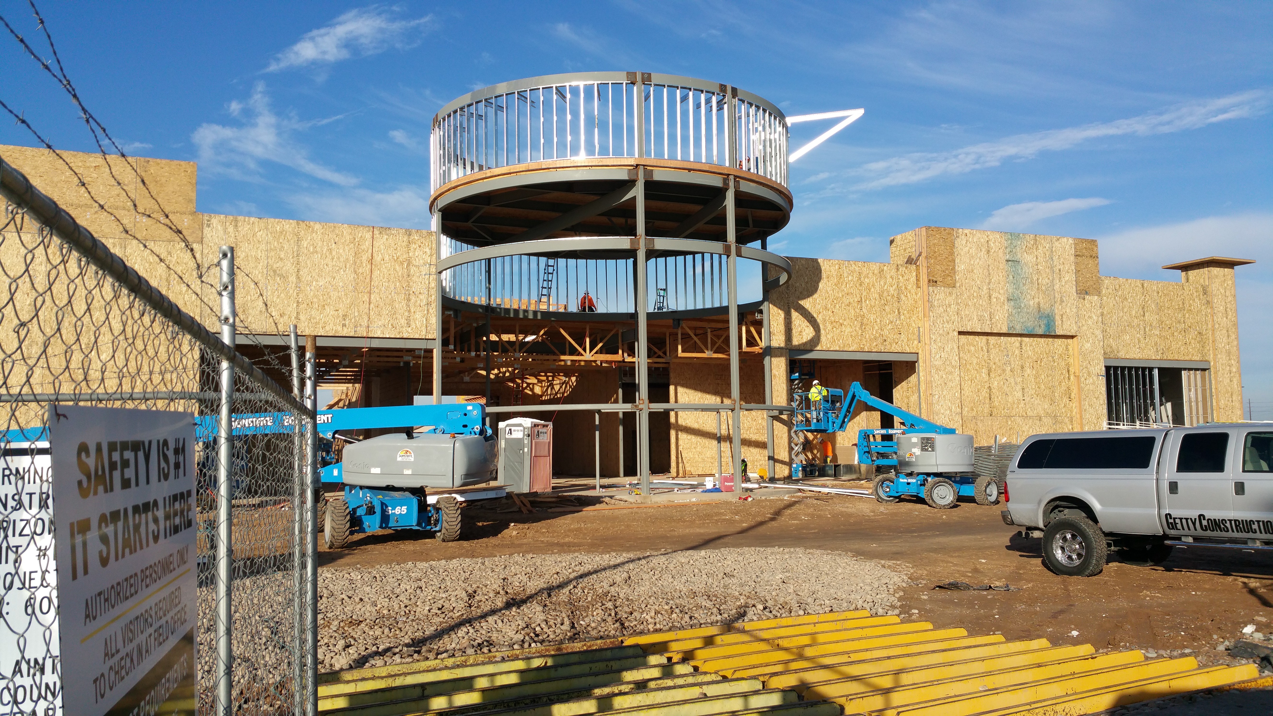 Commercial building under construction