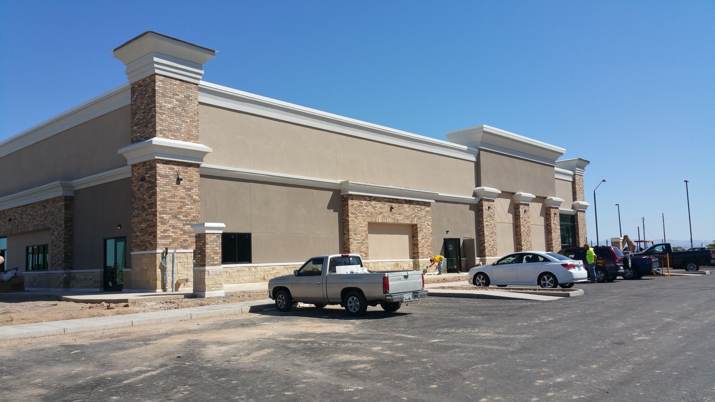 Large retail building under construction