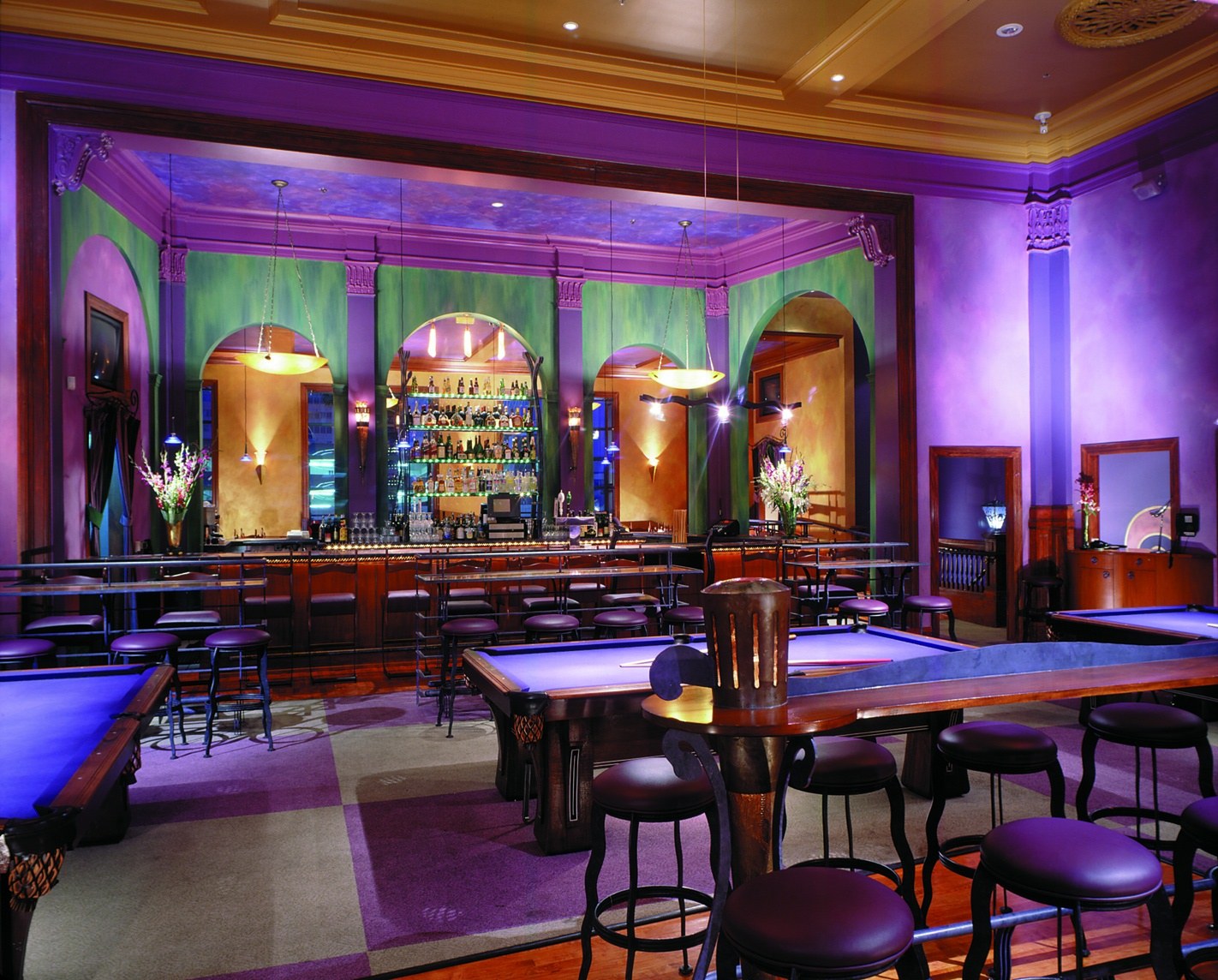 Gotham Hall bar and billiards space