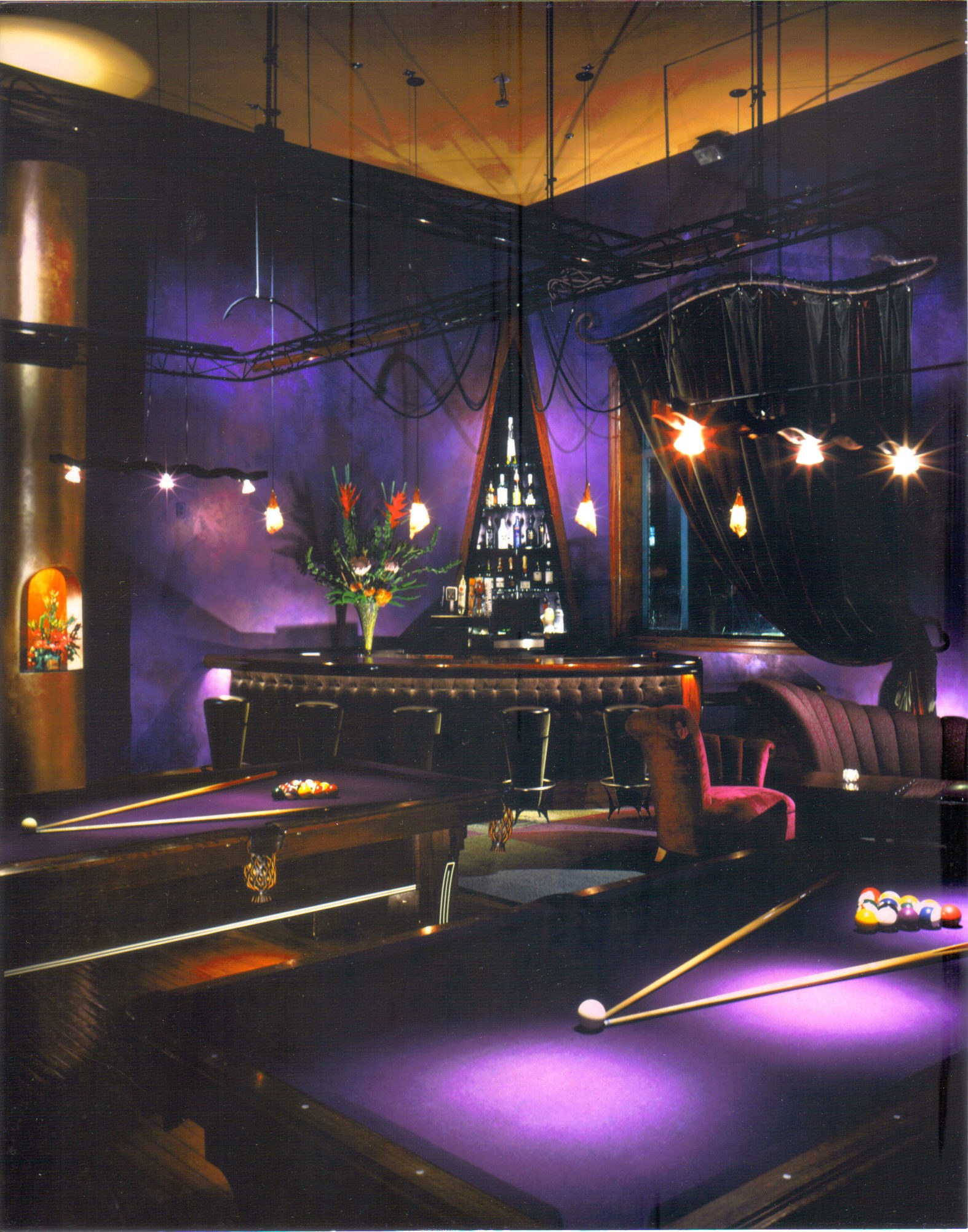 Gotham Hall lounge and billiards area