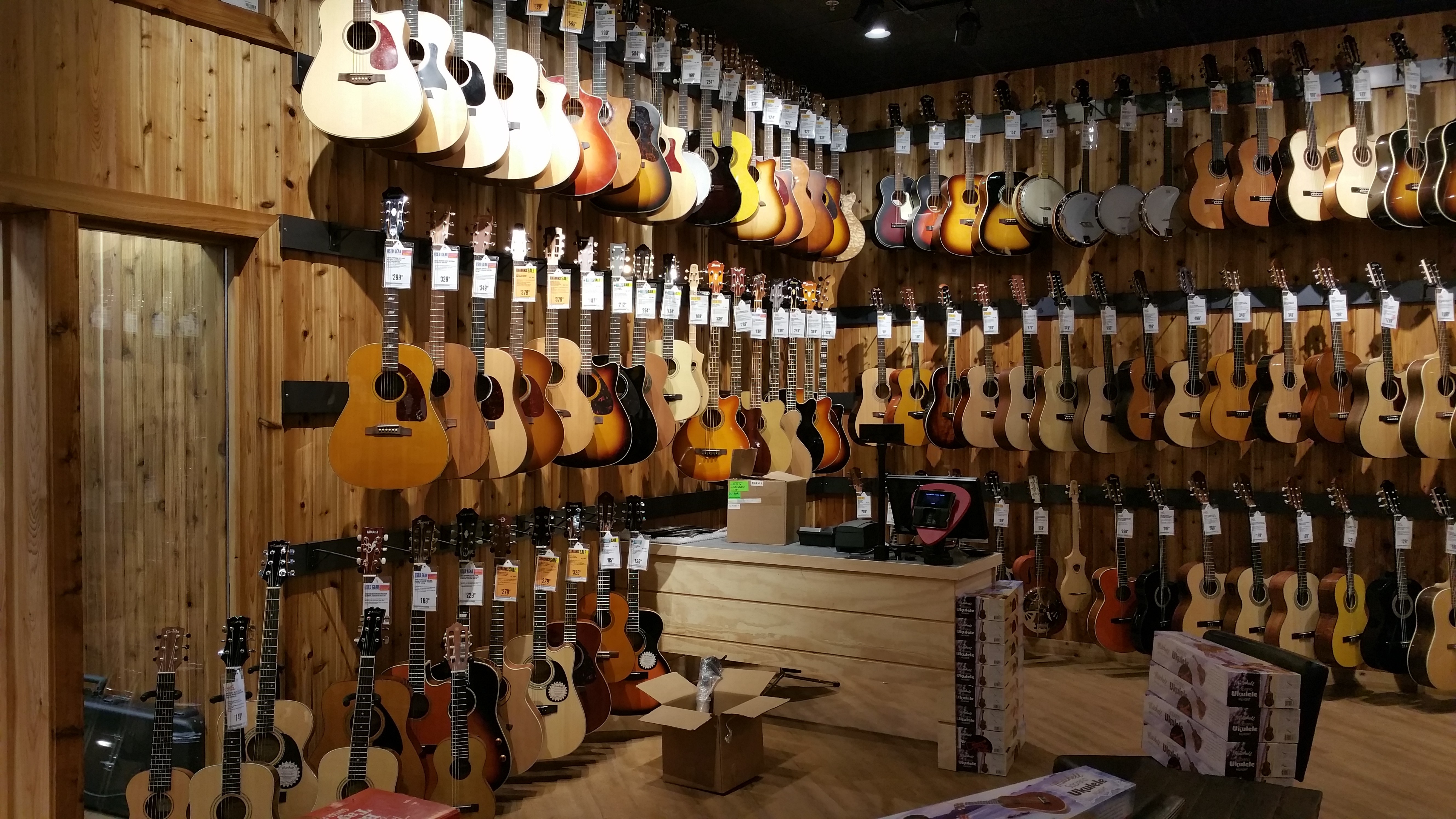 Guitar Center retail interior