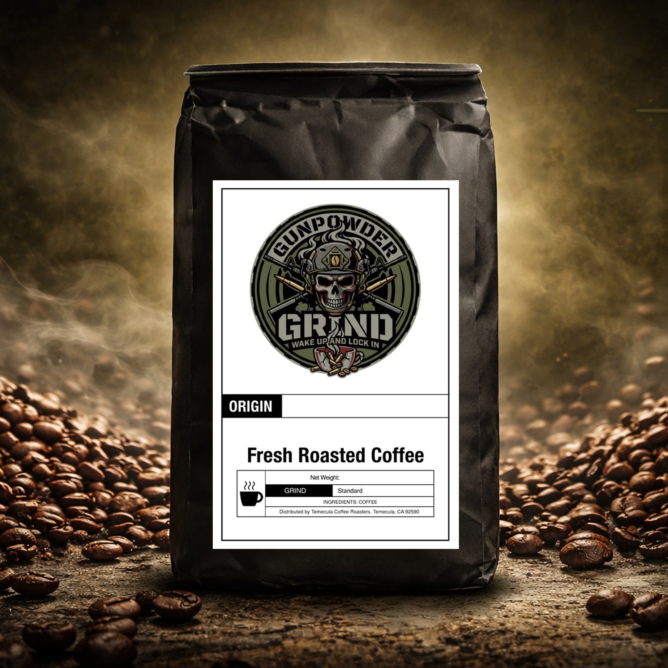 Fresh coffee beans and roasting craft